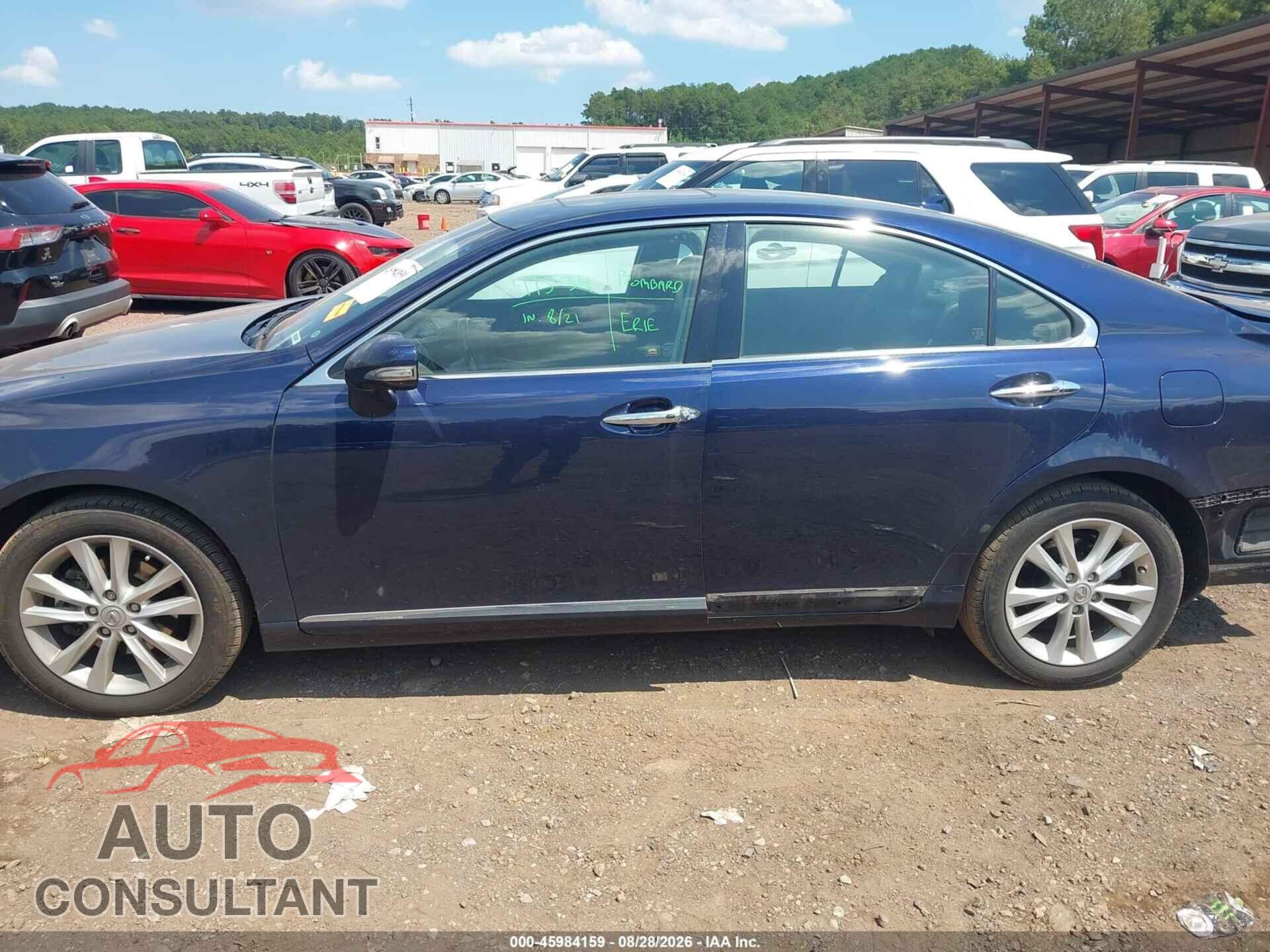 LEXUS ES 350 2011 - JTHBK1EG0B2440076