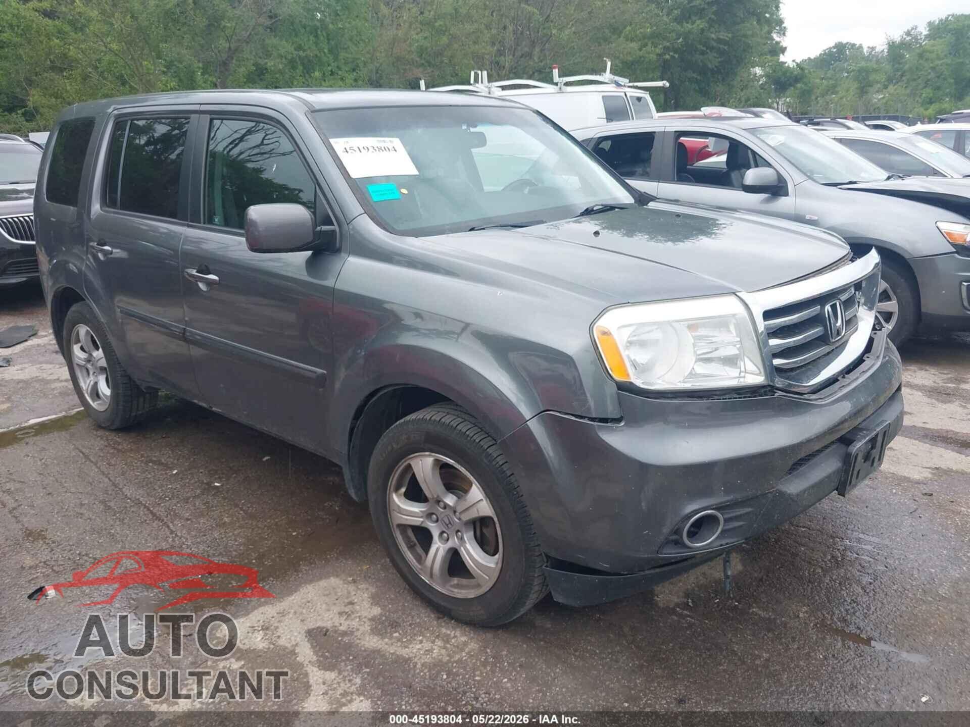 HONDA PILOT 2012 - 5FNYF4H60CB025357