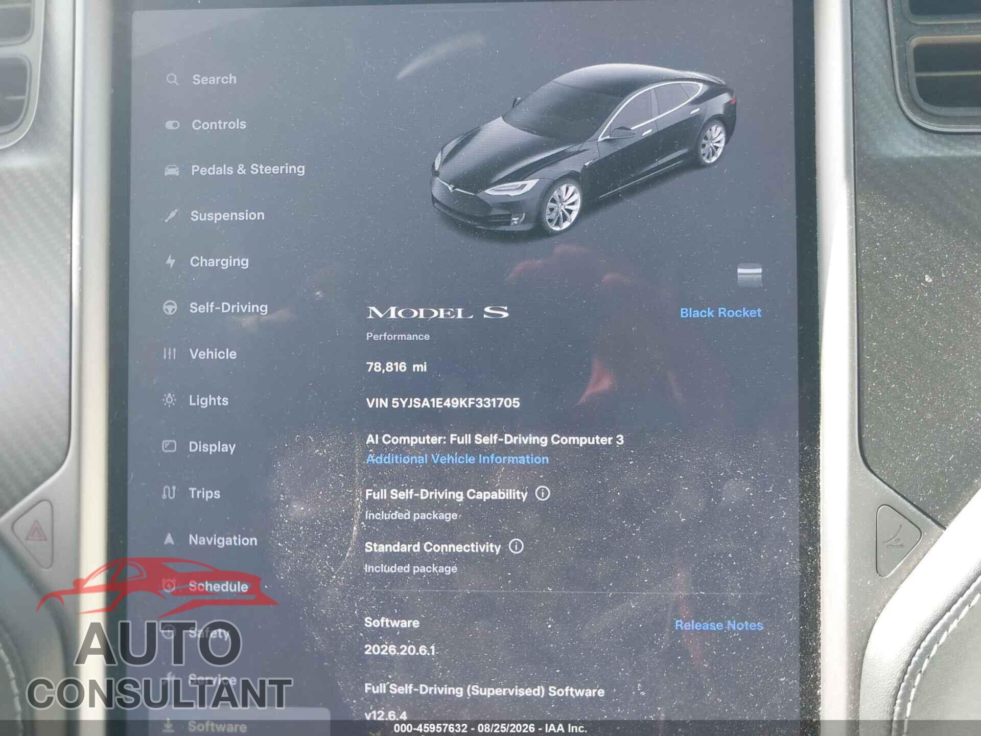 TESLA MODEL S 2019 - 5YJSA1E49KF331705