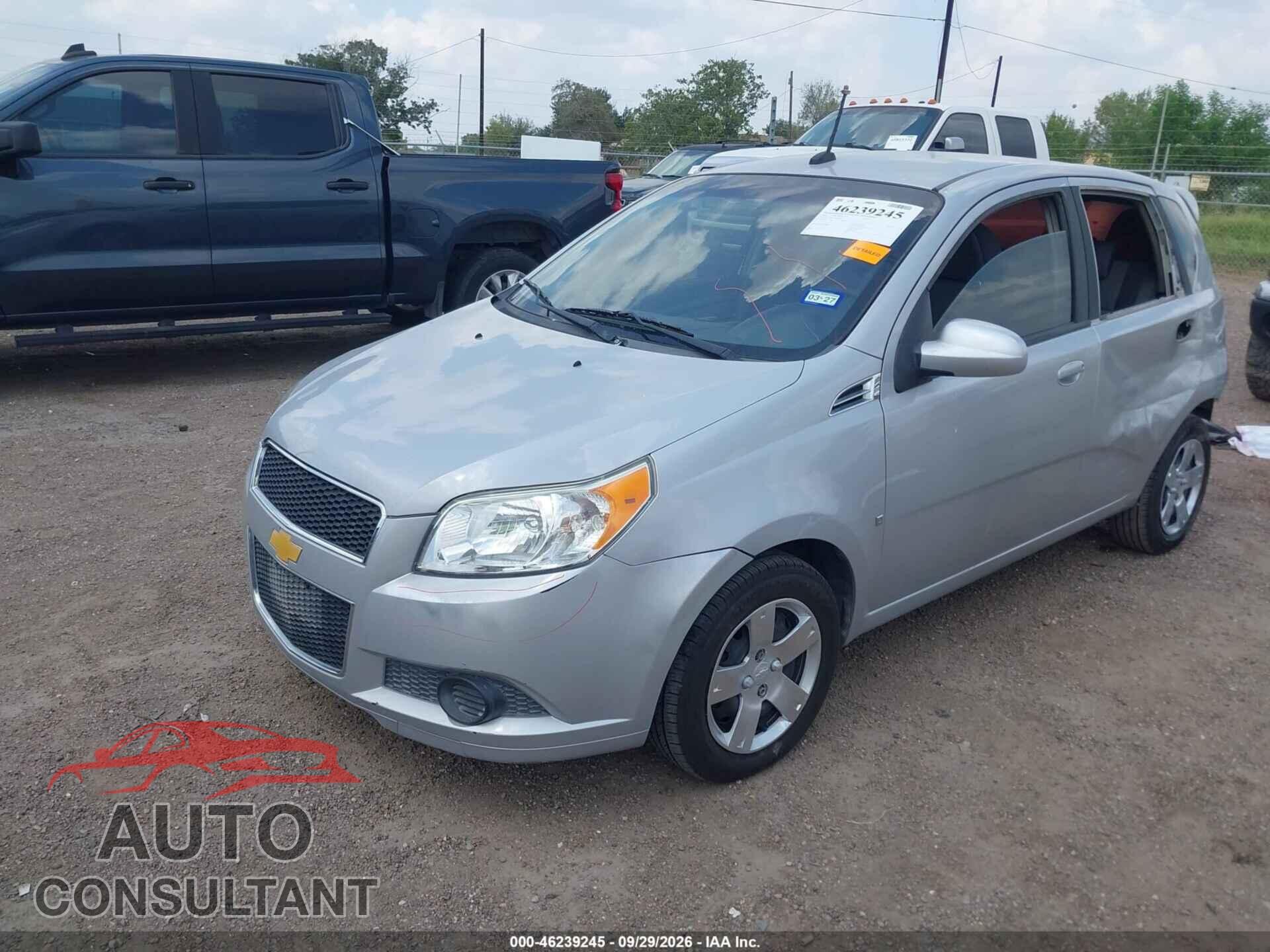 CHEVROLET AVEO 2009 - KL1TD66E69B644649