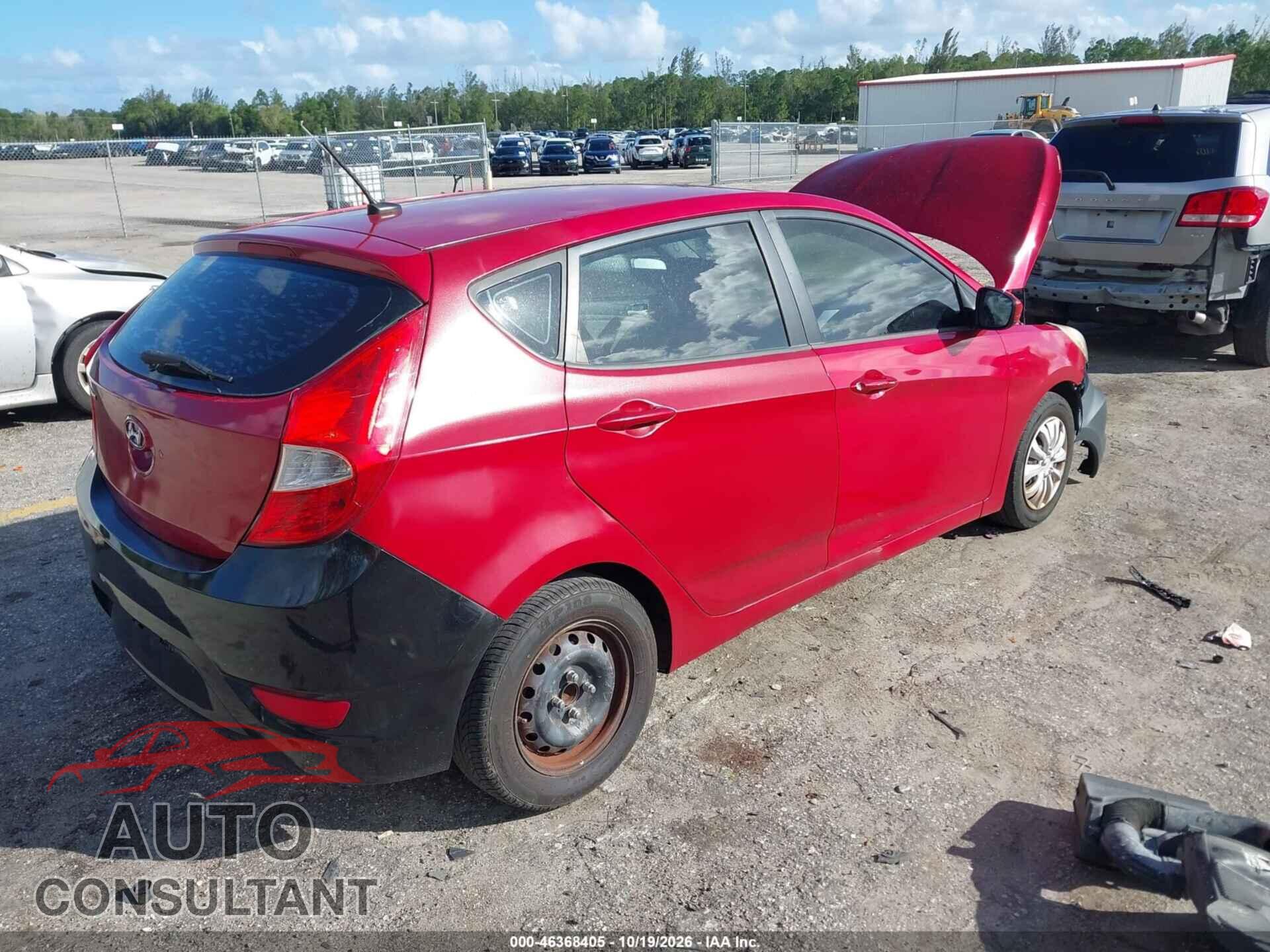 HYUNDAI ACCENT 2012 - KMHCT5AE8CU012997