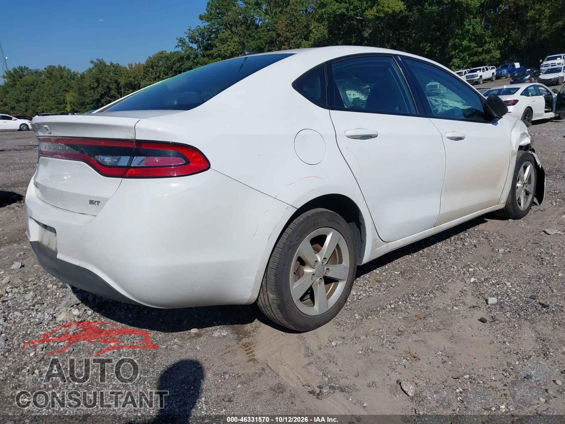 DODGE DART 2016 - 1C3CDFBB9GD565325