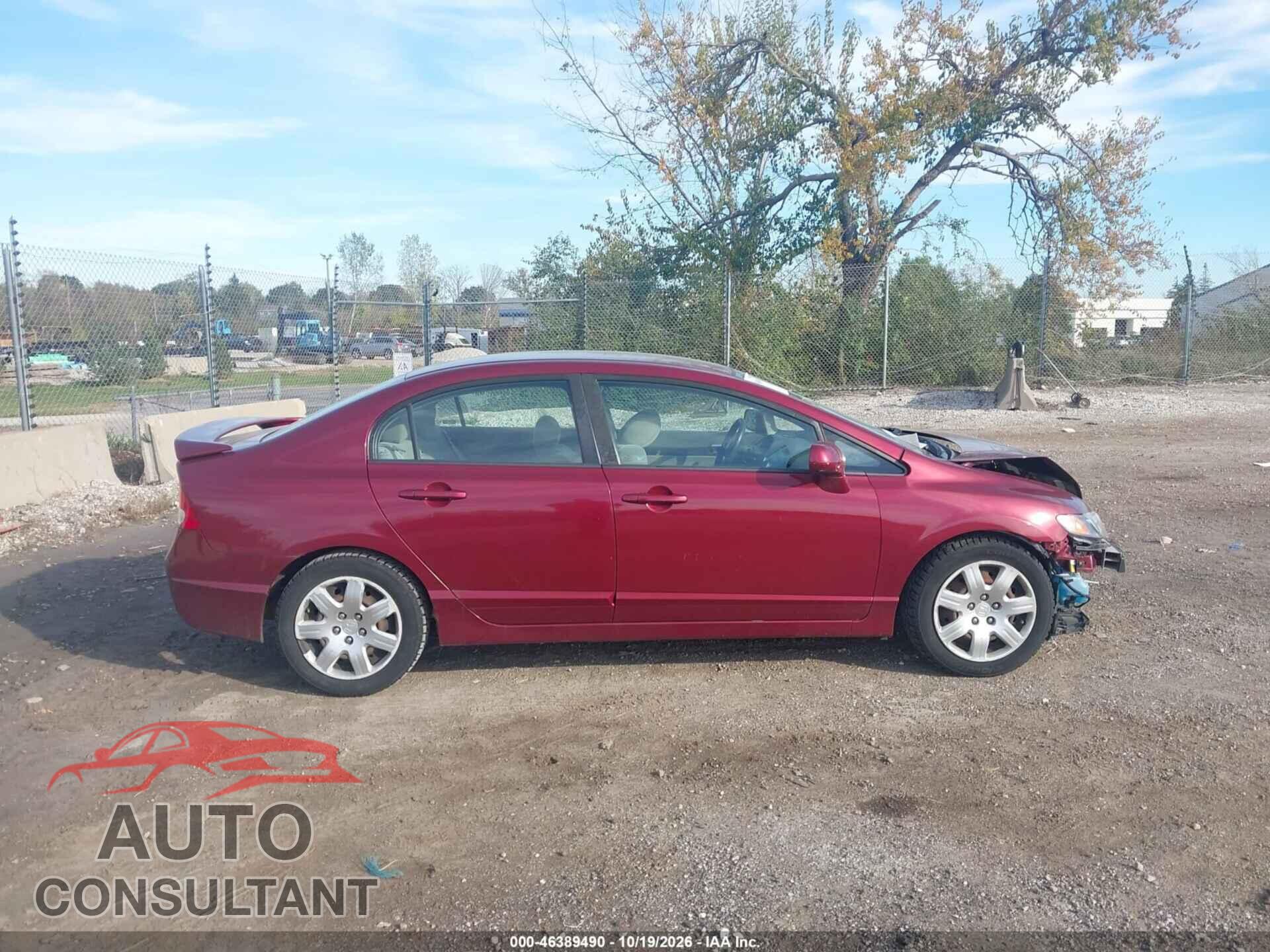 HONDA CIVIC 2009 - 19XFA16569E043780