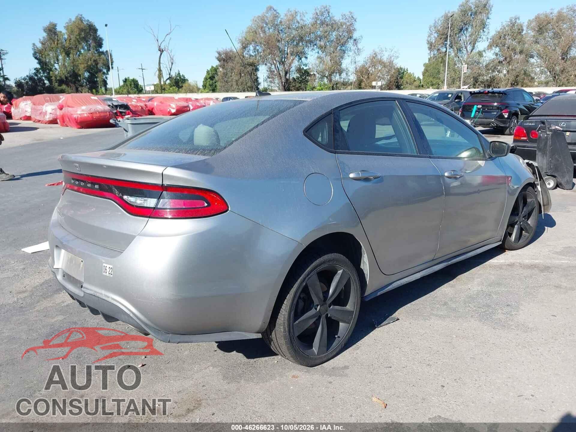 DODGE DART 2015 - 1C3CDFBB3FD378712