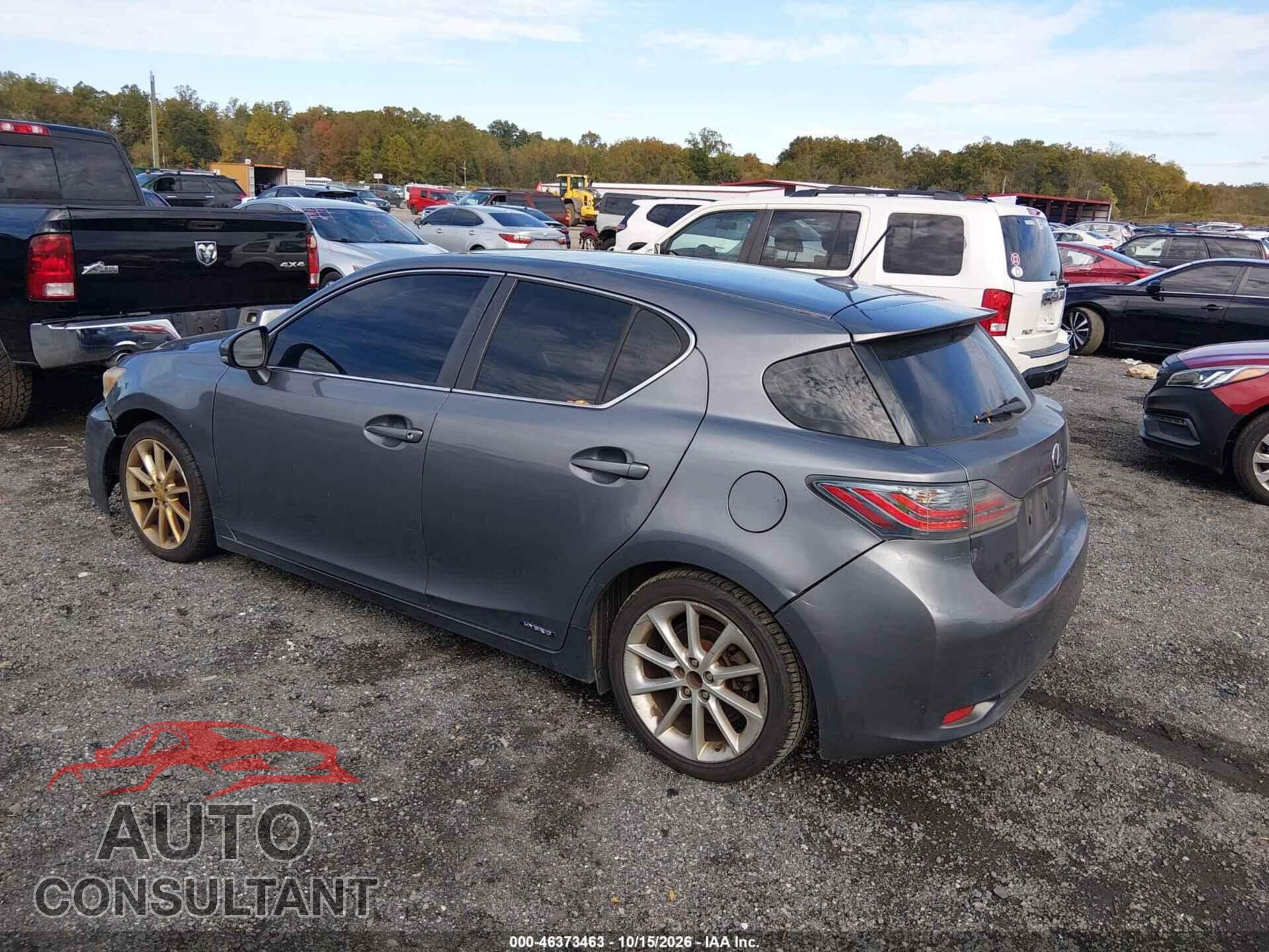 LEXUS CT 200H 2012 - JTHKD5BH0C2092490