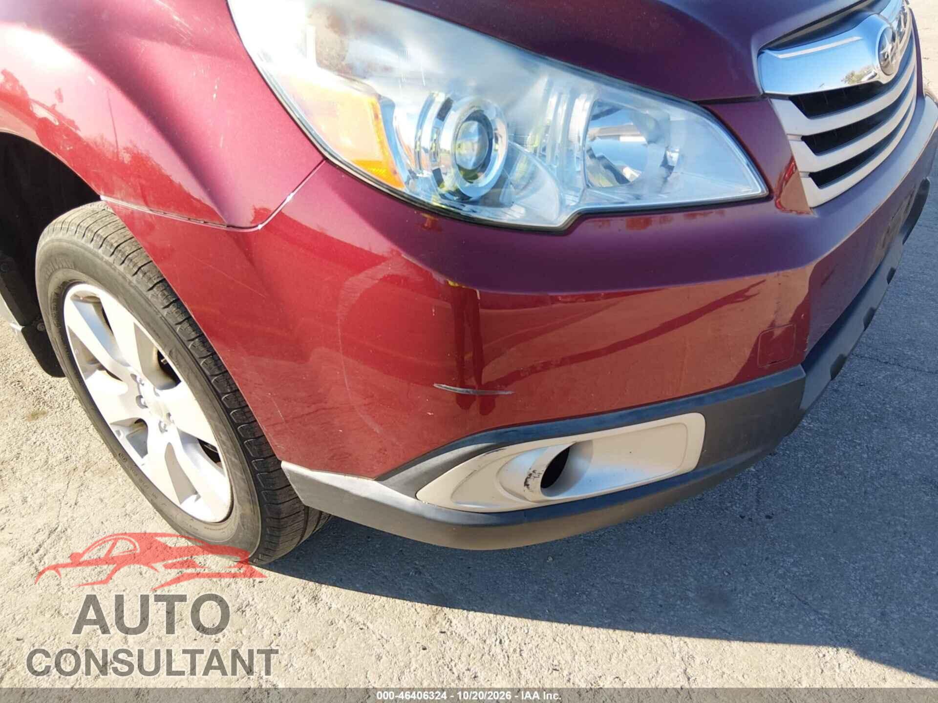 SUBARU OUTBACK 2012 - 4S4BRCCC3C3237229