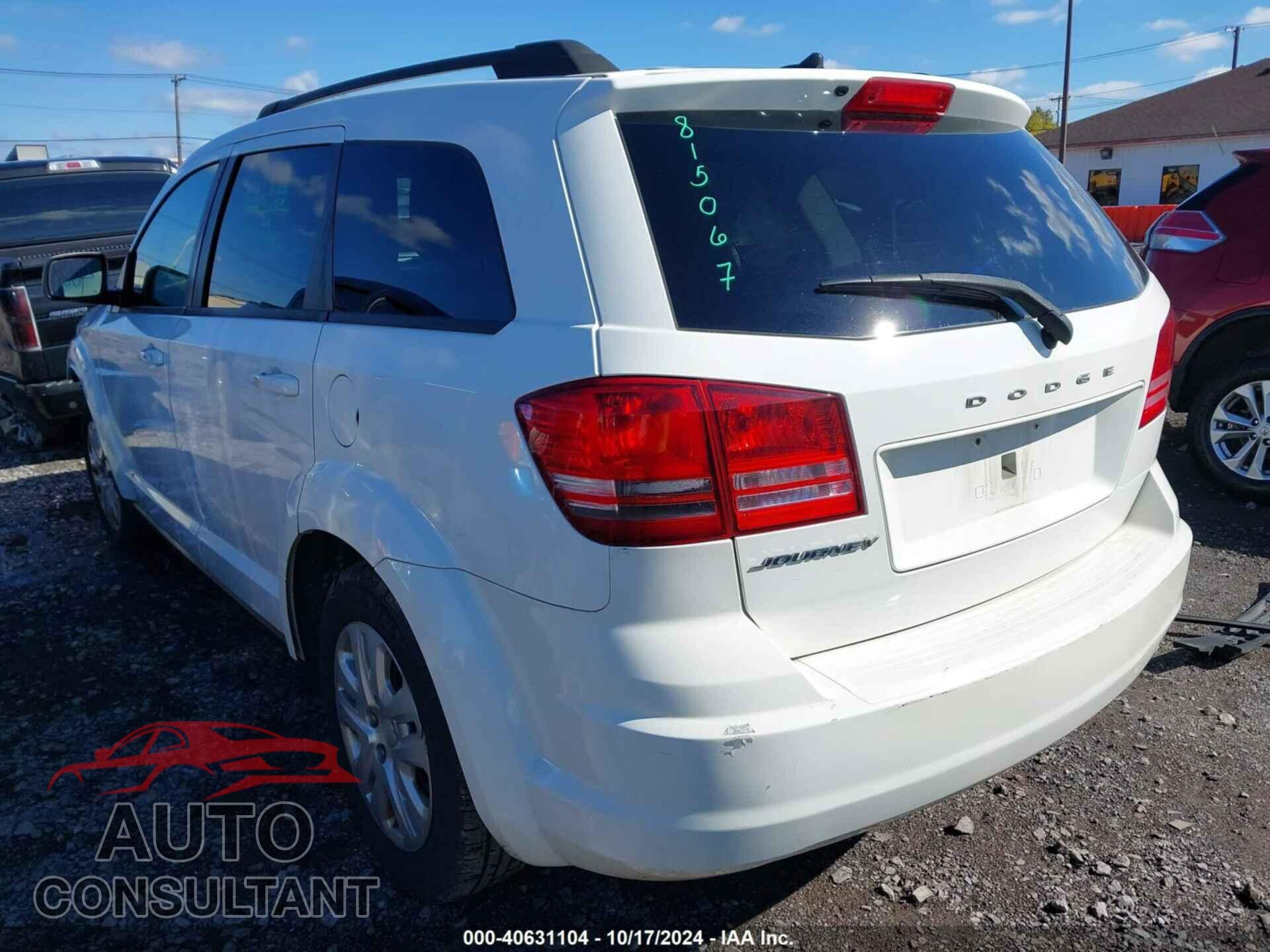 DODGE JOURNEY 2016 - 3C4PDCAB8GT171614
