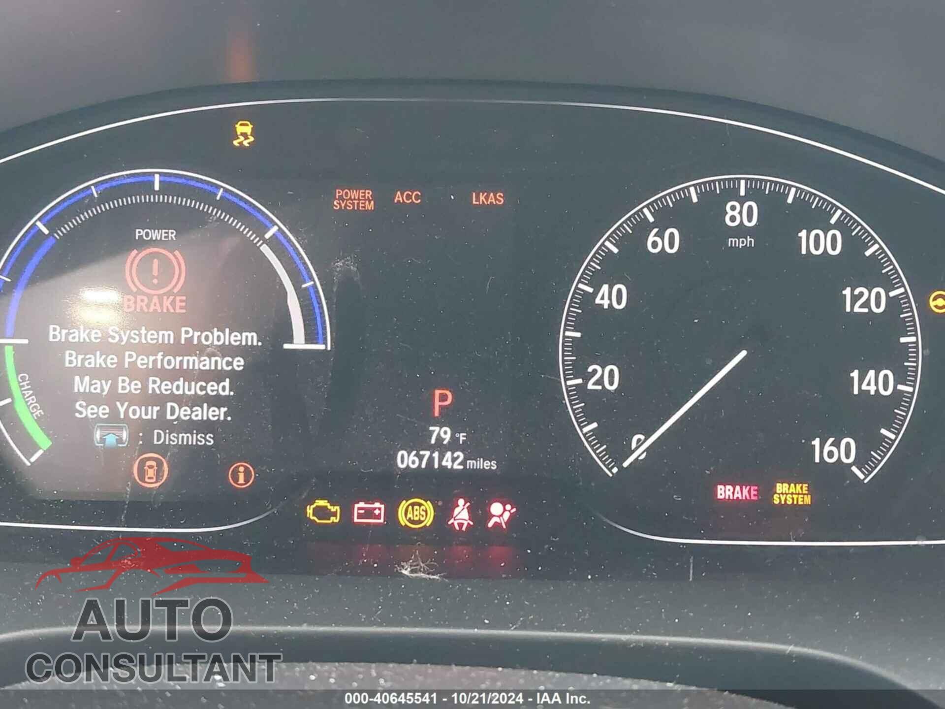 HONDA INSIGHT 2019 - 19XZE4F52KE024894
