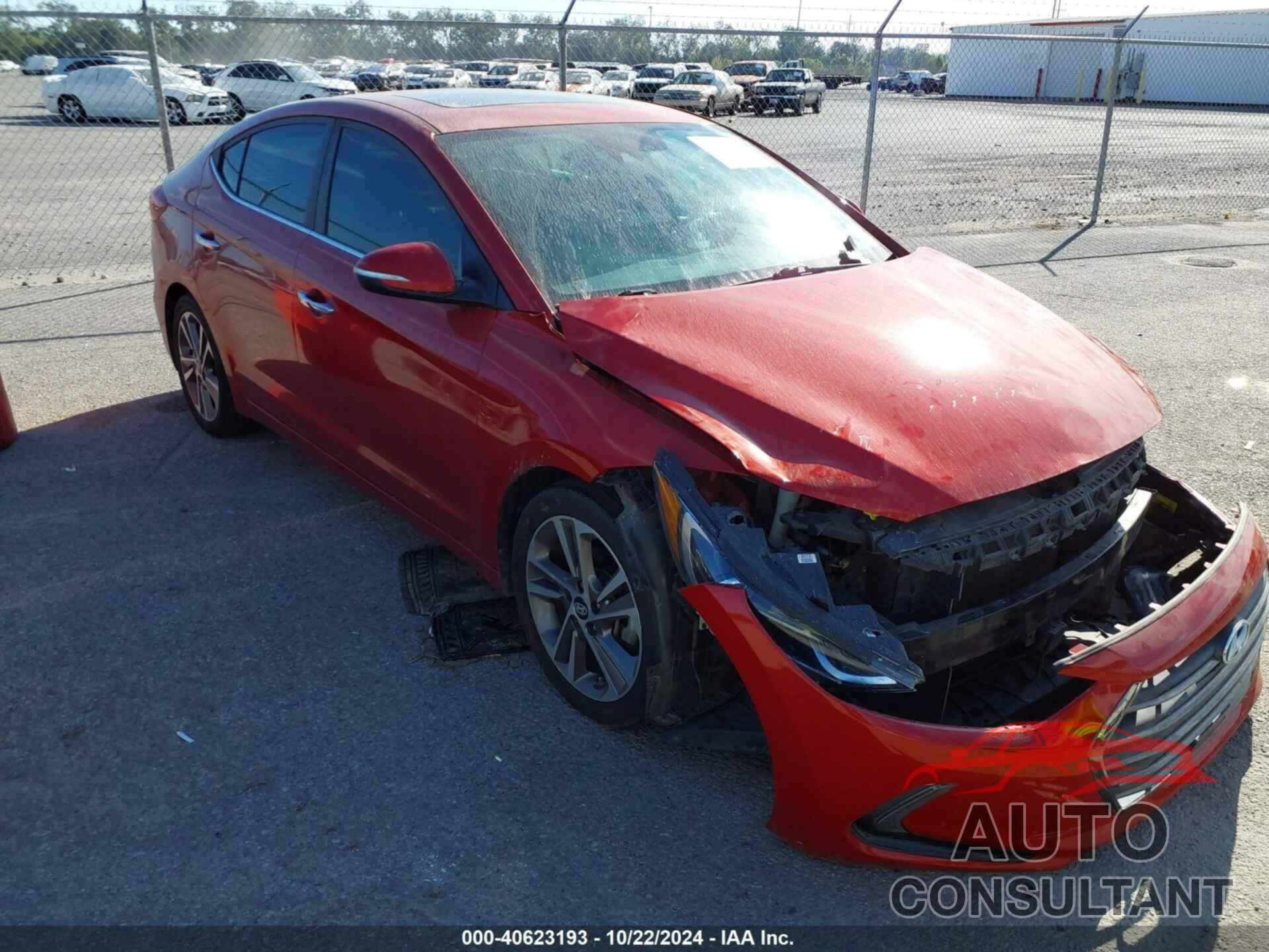 HYUNDAI ELANTRA 2017 - 5NPD84LF0HH073773