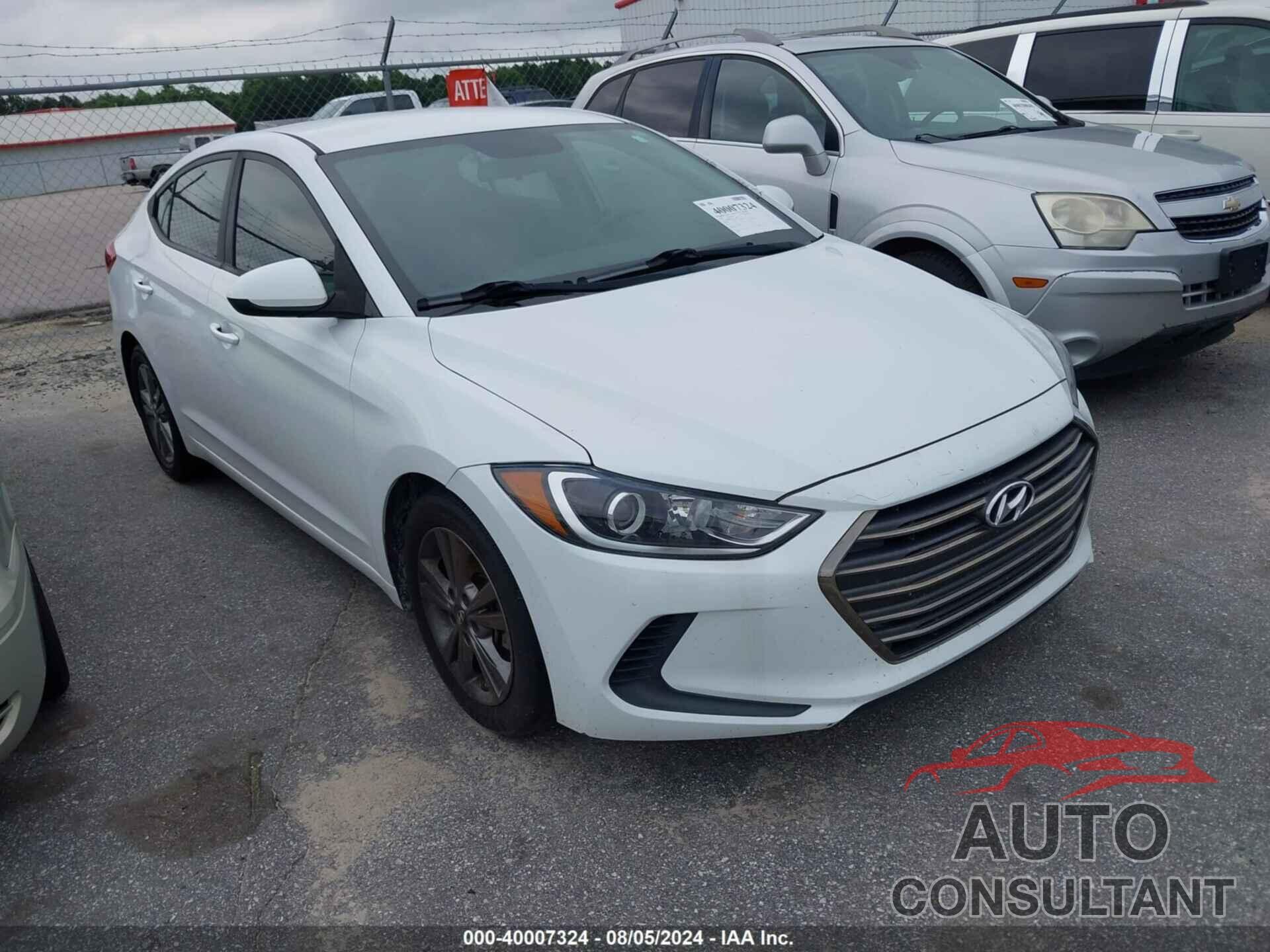 HYUNDAI ELANTRA 2017 - 5NPD84LF9HH045325