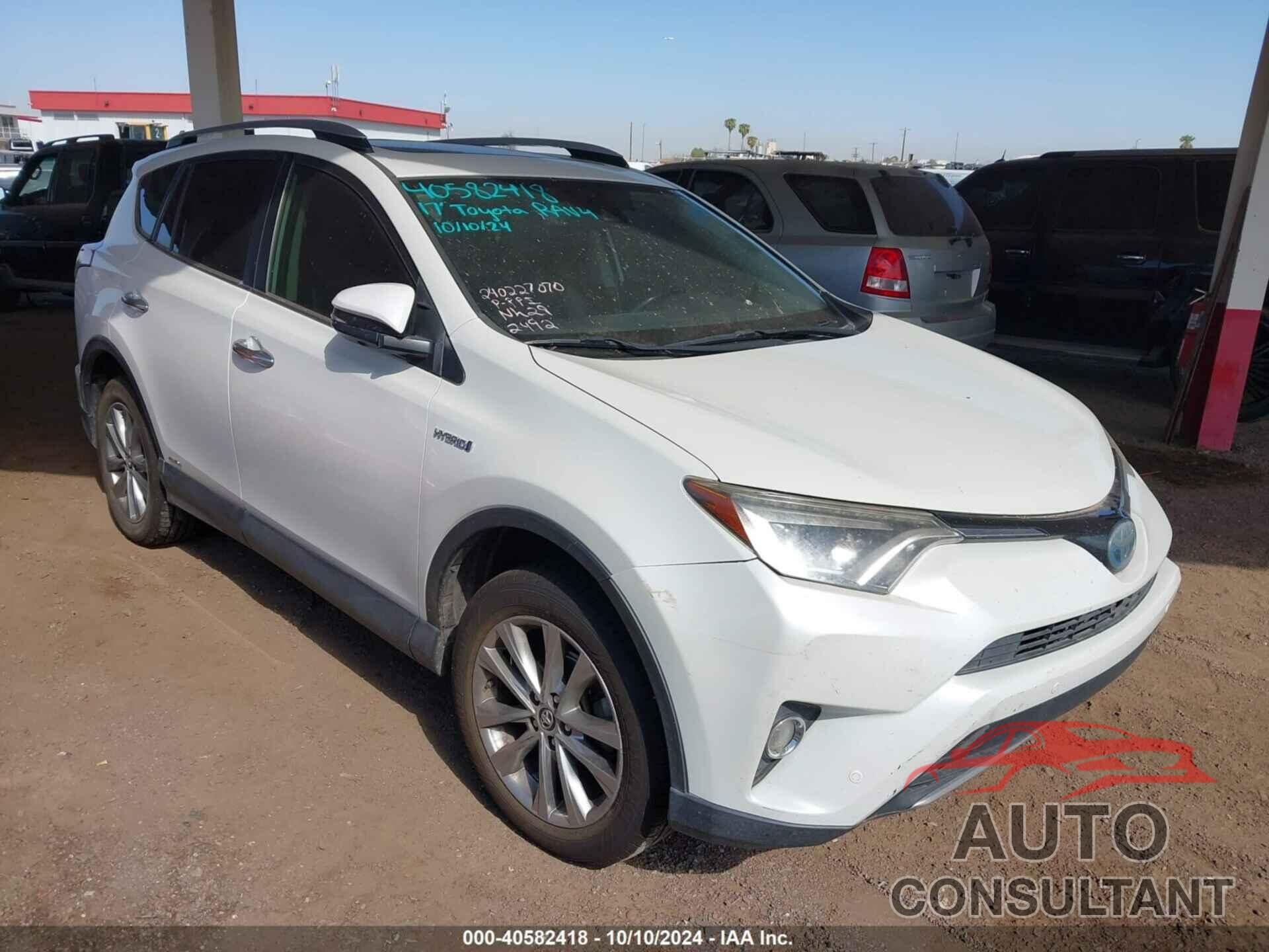 TOYOTA RAV4 HYBRID 2017 - JTMDJREV4HD072492