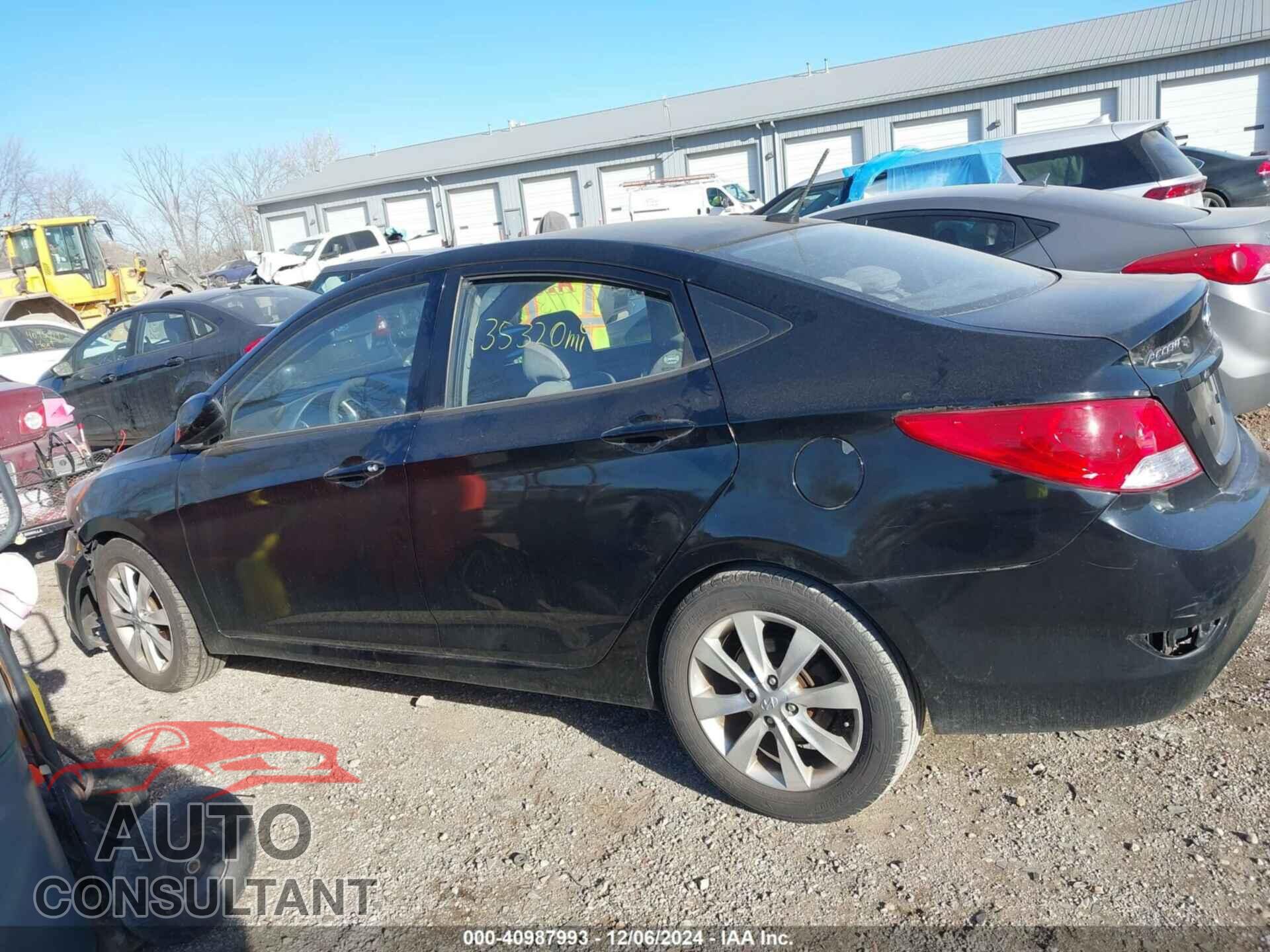 HYUNDAI ACCENT 2012 - KMHCU4AE3CU057031