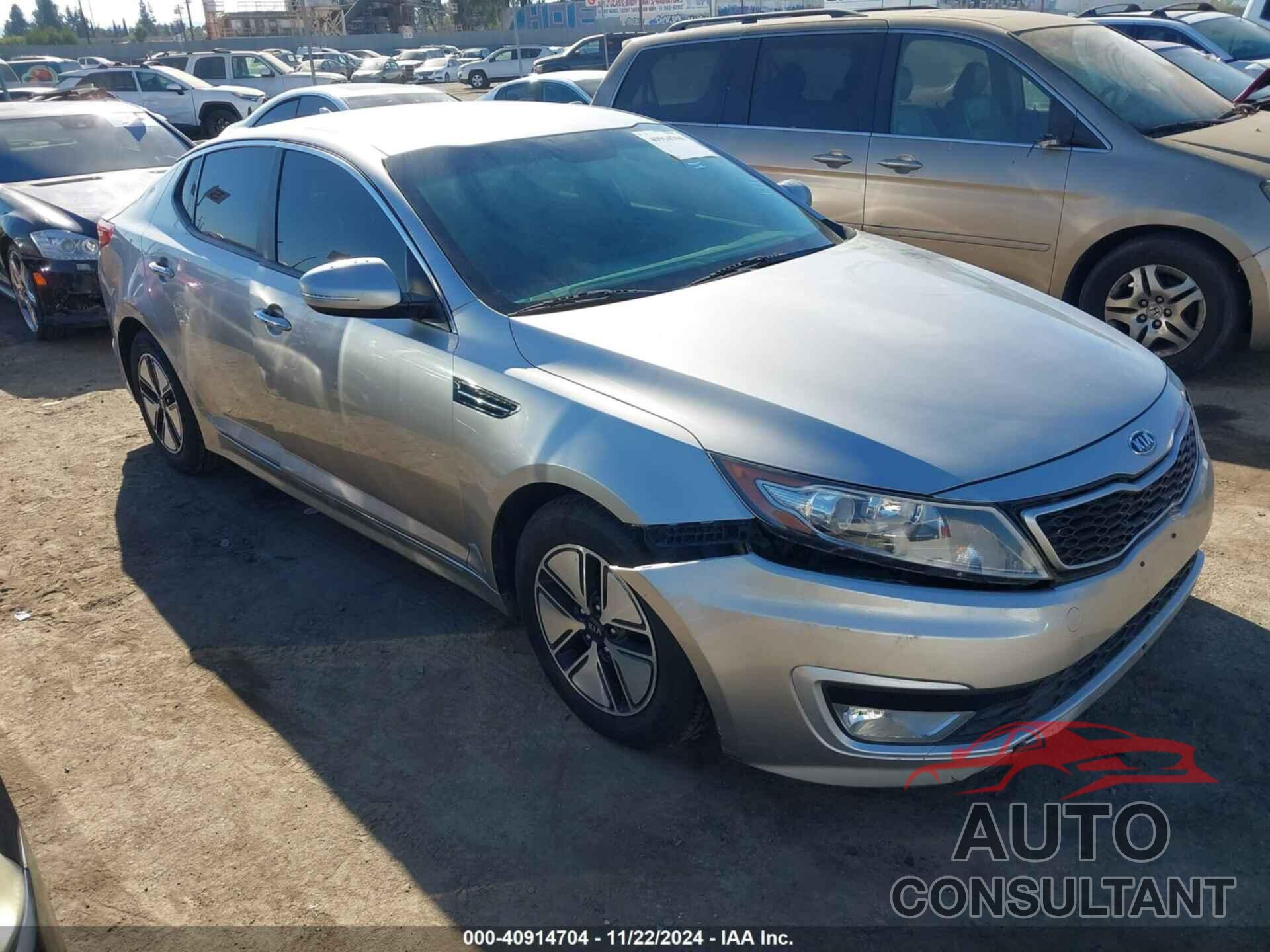 KIA OPTIMA HYBRID 2012 - KNAGM4AD1C5012075