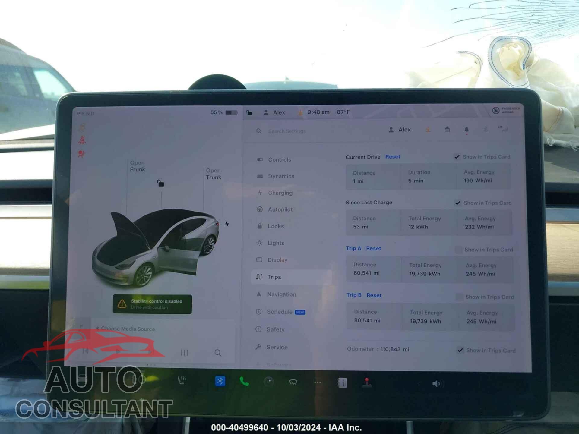 TESLA MODEL 3 2018 - 5YJ3E1EA9JF007893