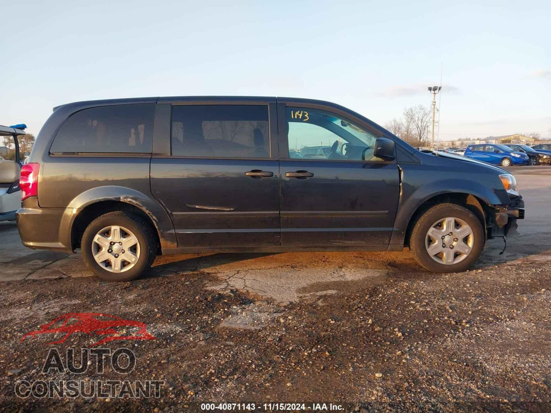 DODGE GRAND CARAVAN 2013 - 2C4RDGBG0DR615593