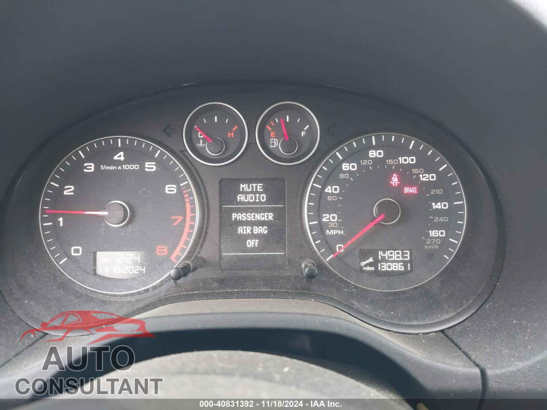 AUDI A3 2012 - WAUPEAFM9CA043652