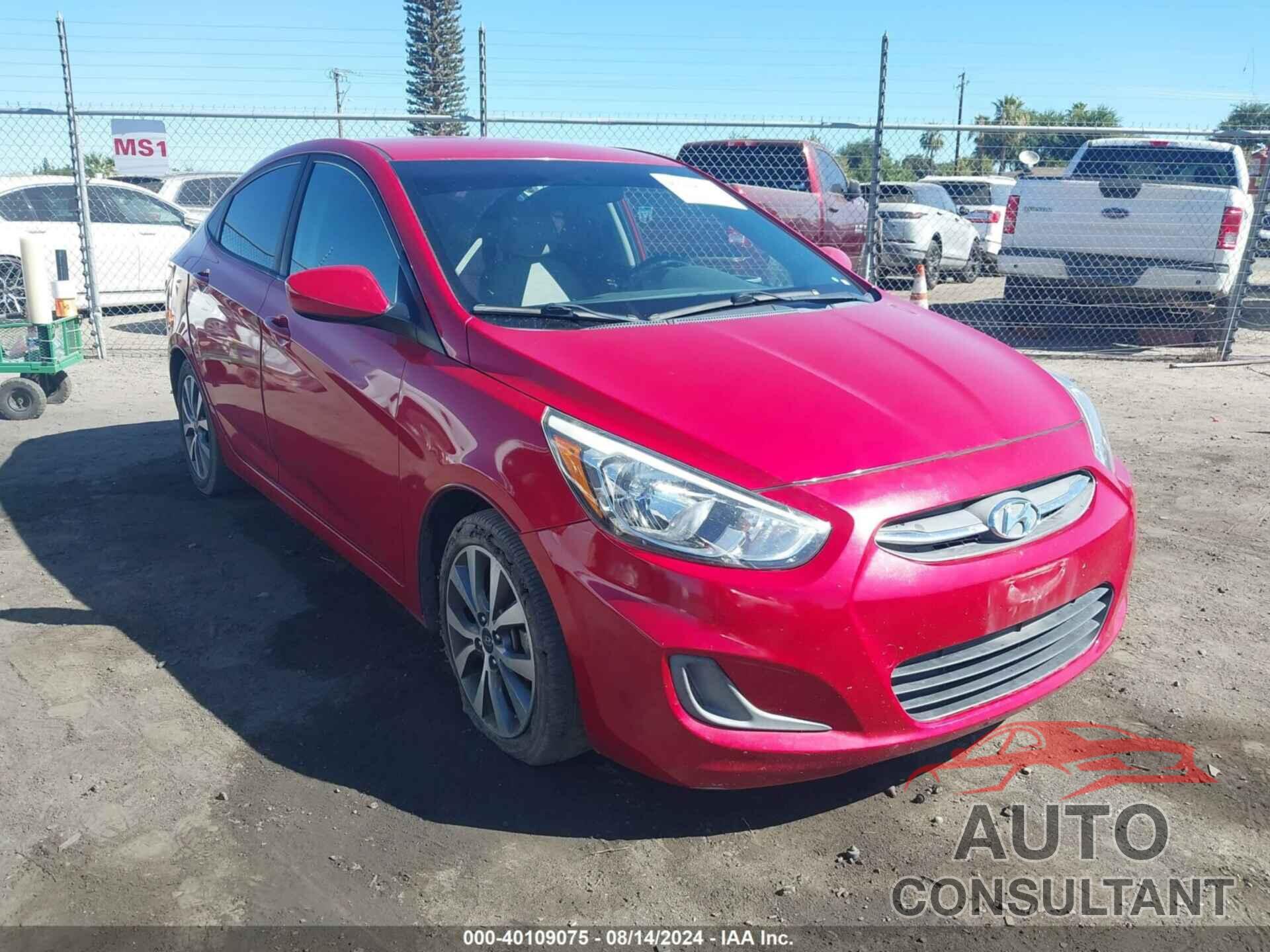 HYUNDAI ACCENT 2017 - KMHCT4AE9HU279308