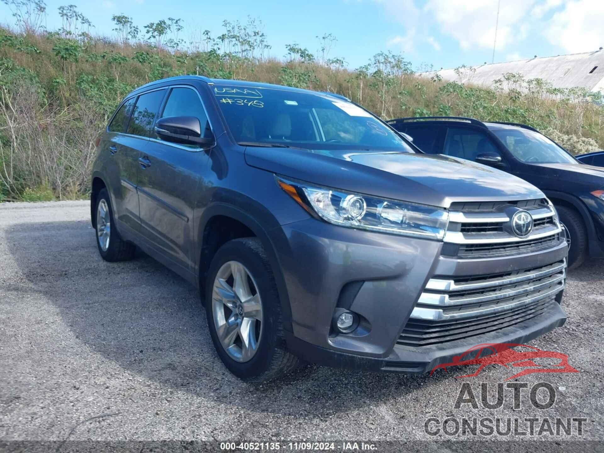 TOYOTA HIGHLANDER 2019 - 5TDDZRFHXKS941819