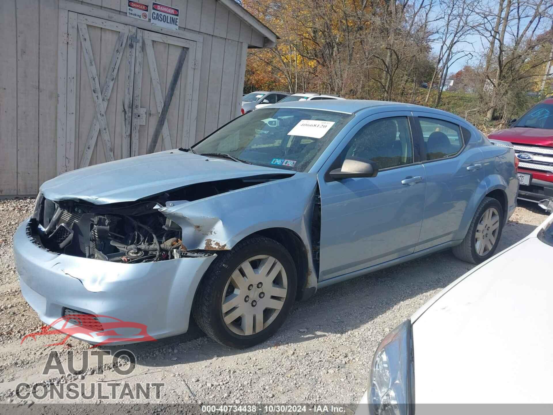 DODGE AVENGER 2013 - 1C3CDZAB9DN676143