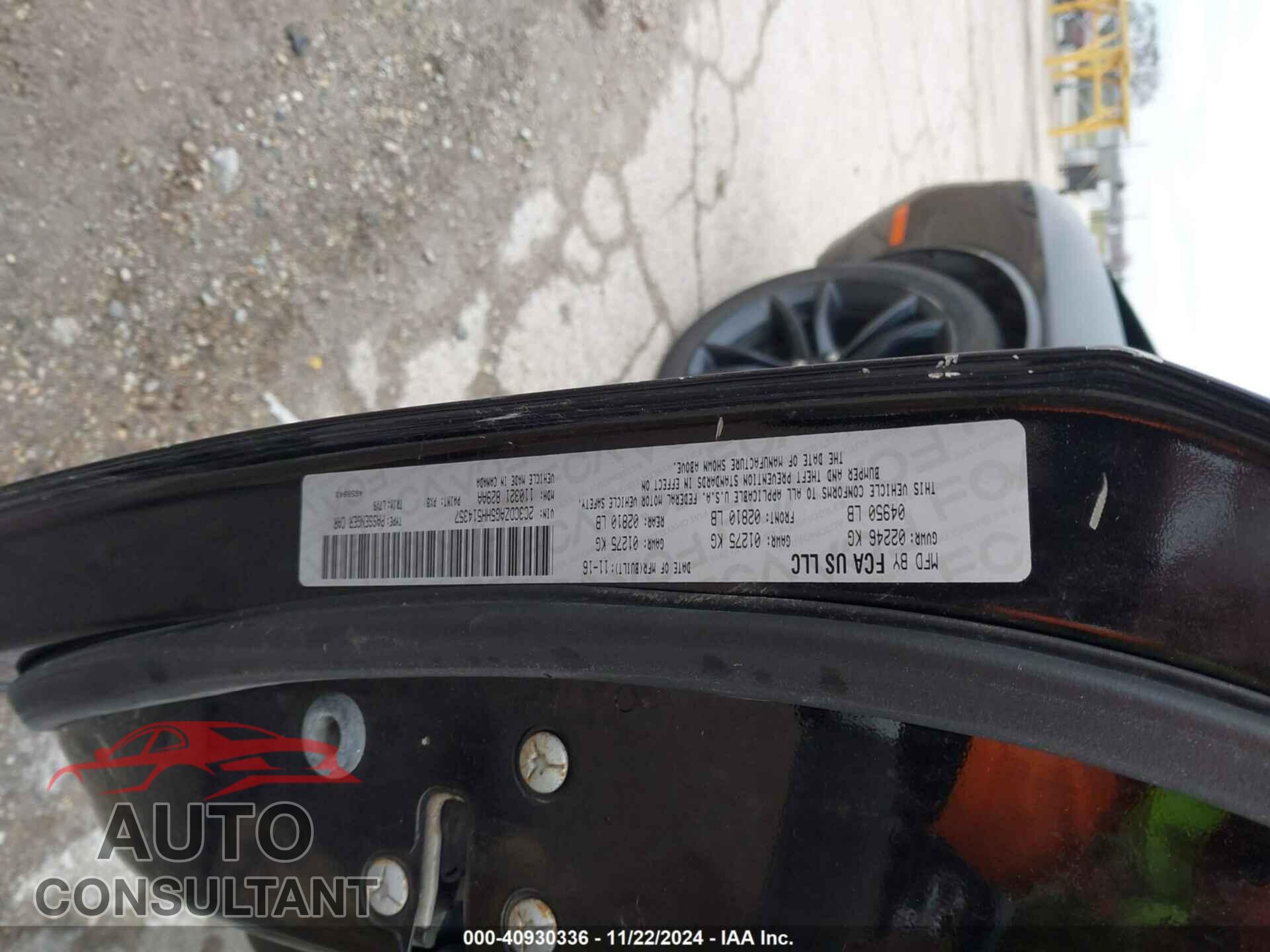 DODGE CHALLENGER 2017 - 2C3CDZAG5HH514357