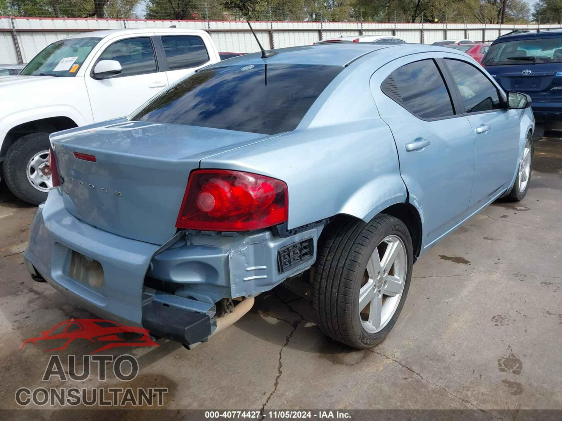 DODGE AVENGER 2013 - 1C3CDZAB2DN681362