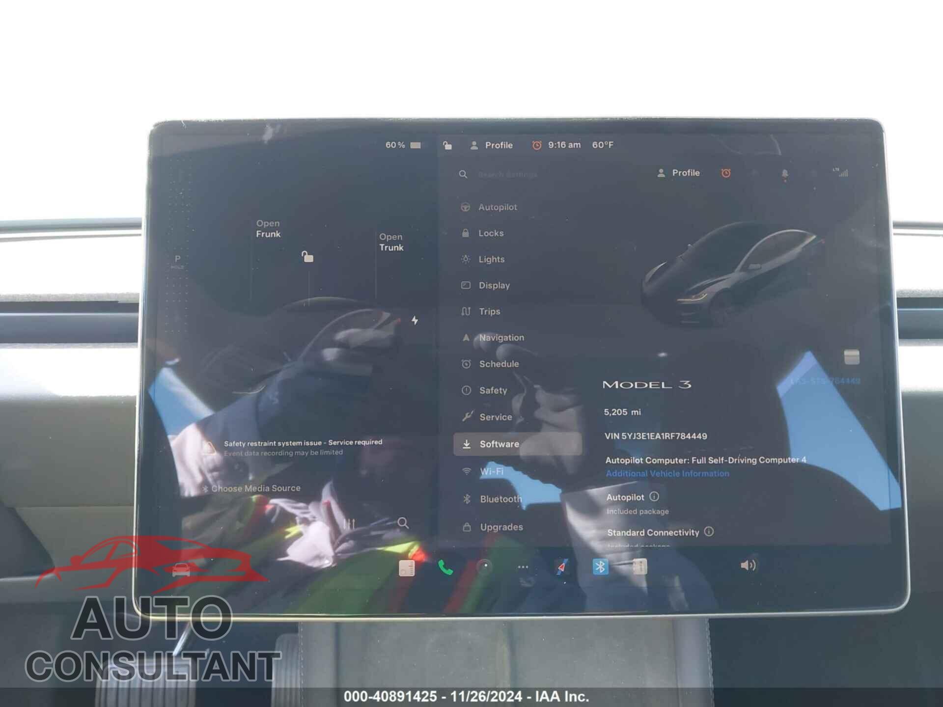 TESLA MODEL 3 2024 - 5YJ3E1EA1RF784449