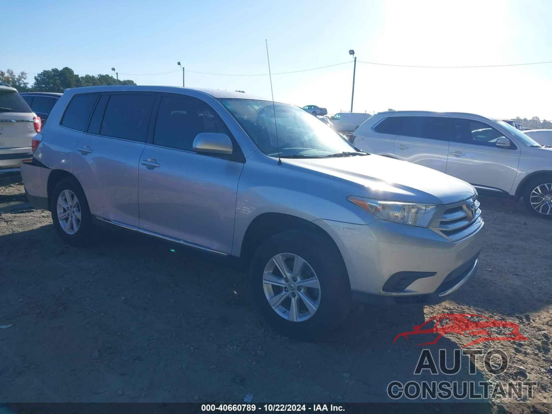 TOYOTA HIGHLANDER 2011 - 5TDZA3EHXBS014525