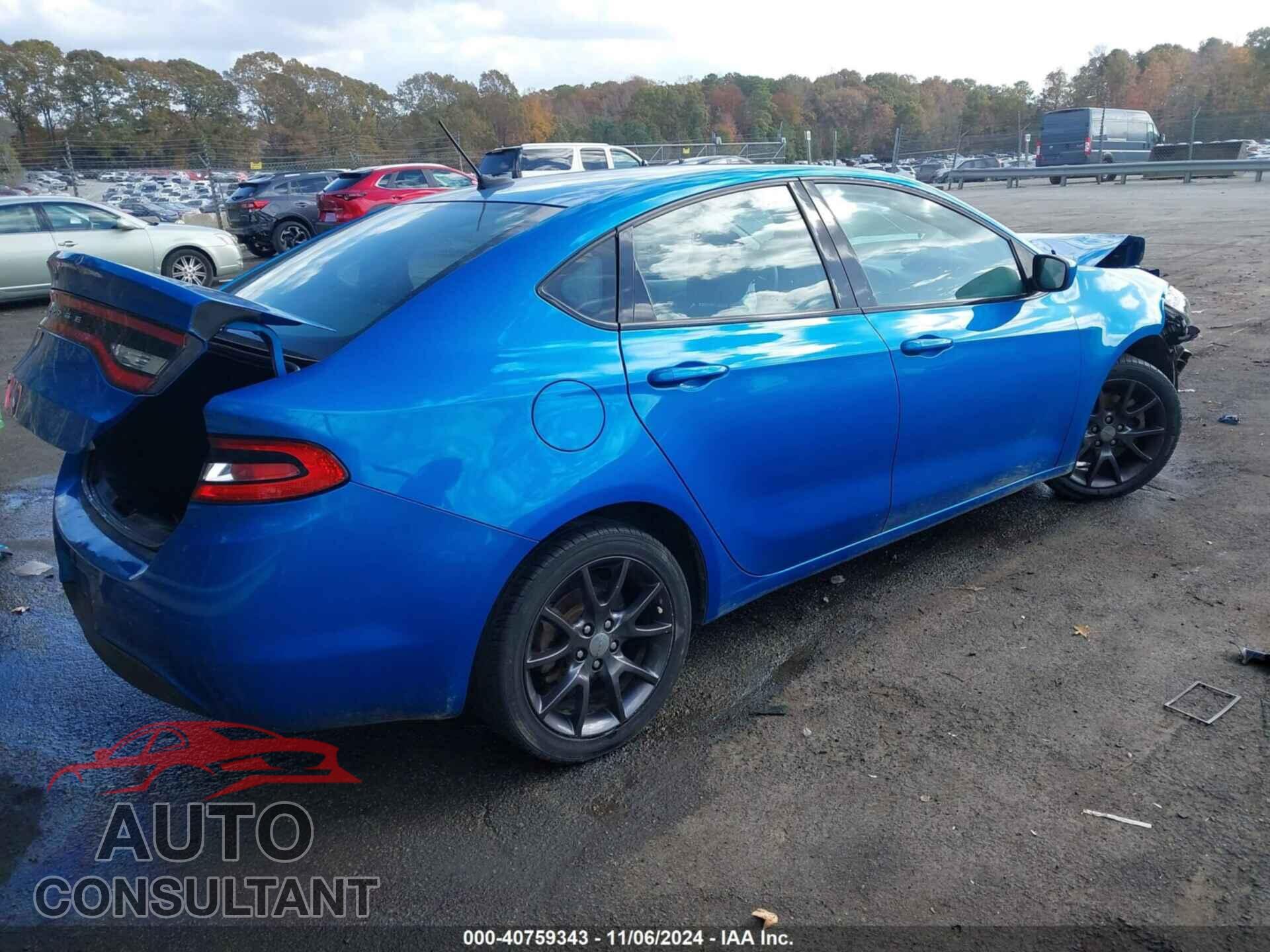 DODGE DART 2016 - 1C3CDFAA7GD606849