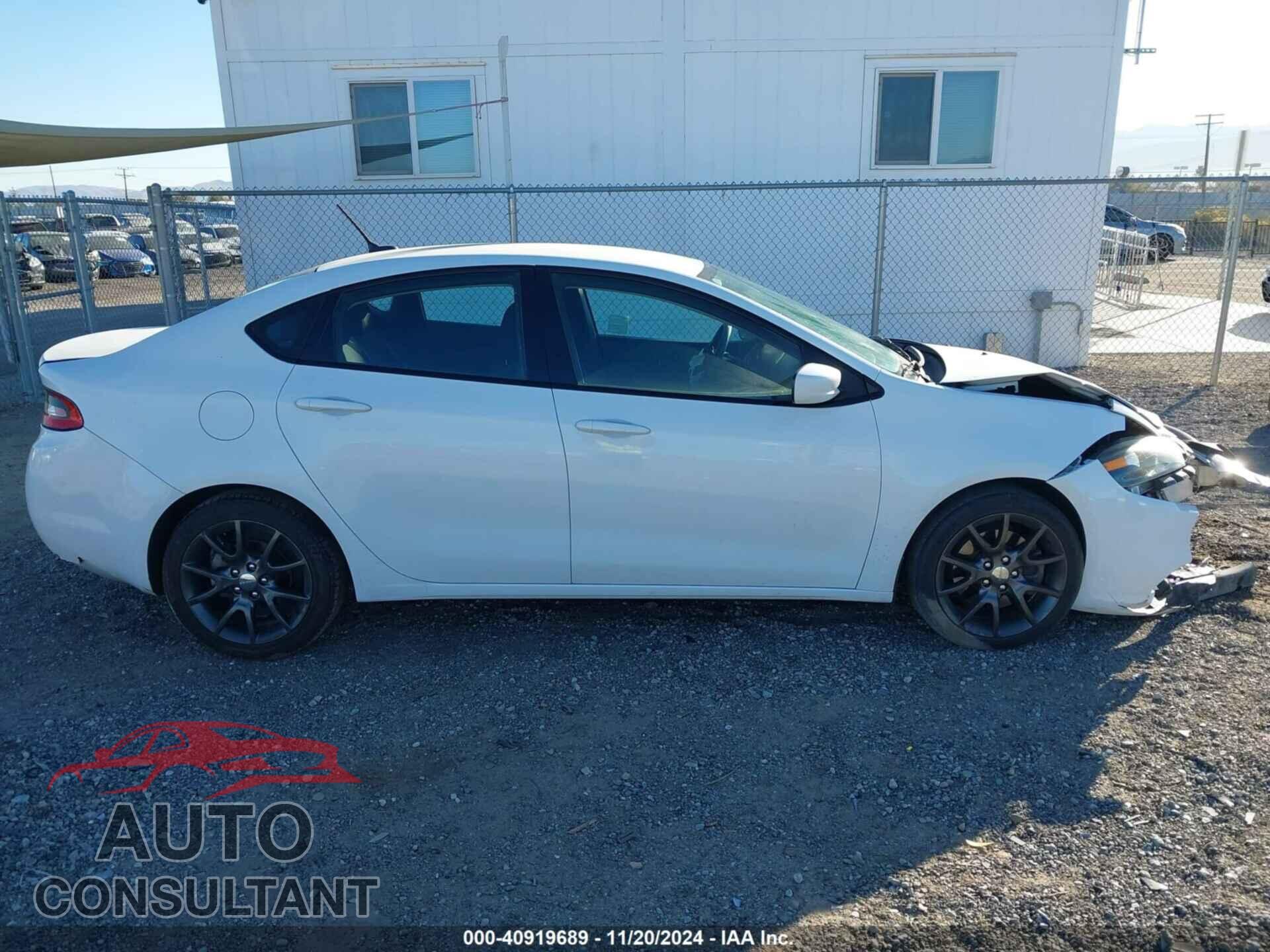 DODGE DART 2015 - 1C3CDFAAXFD311064