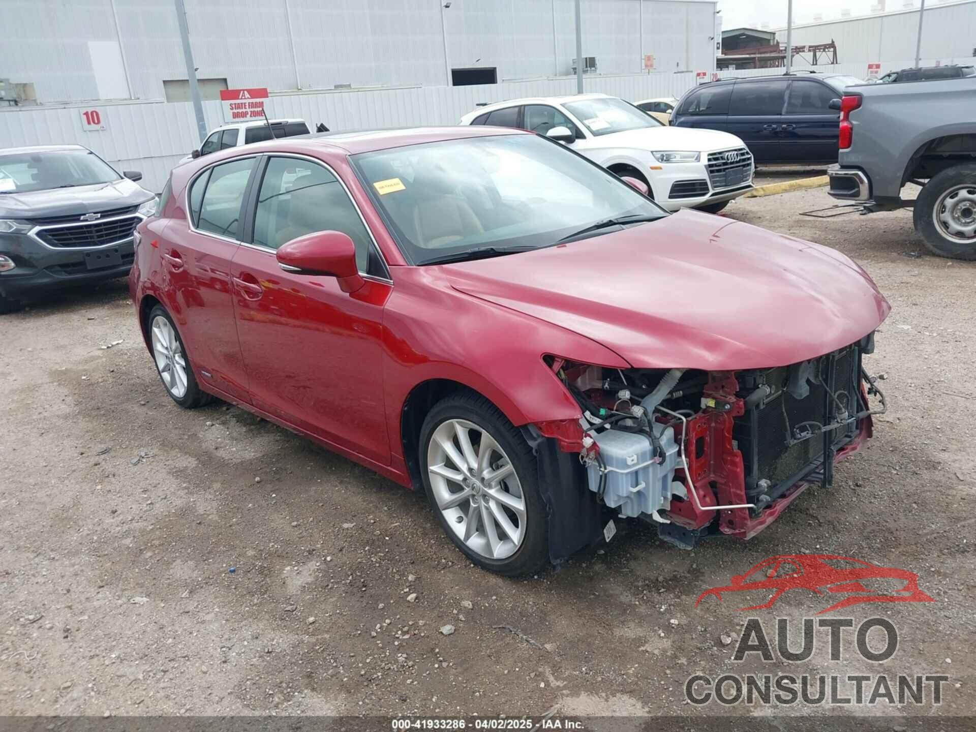 LEXUS CT 200H 2013 - JTHKD5BH2D2130836