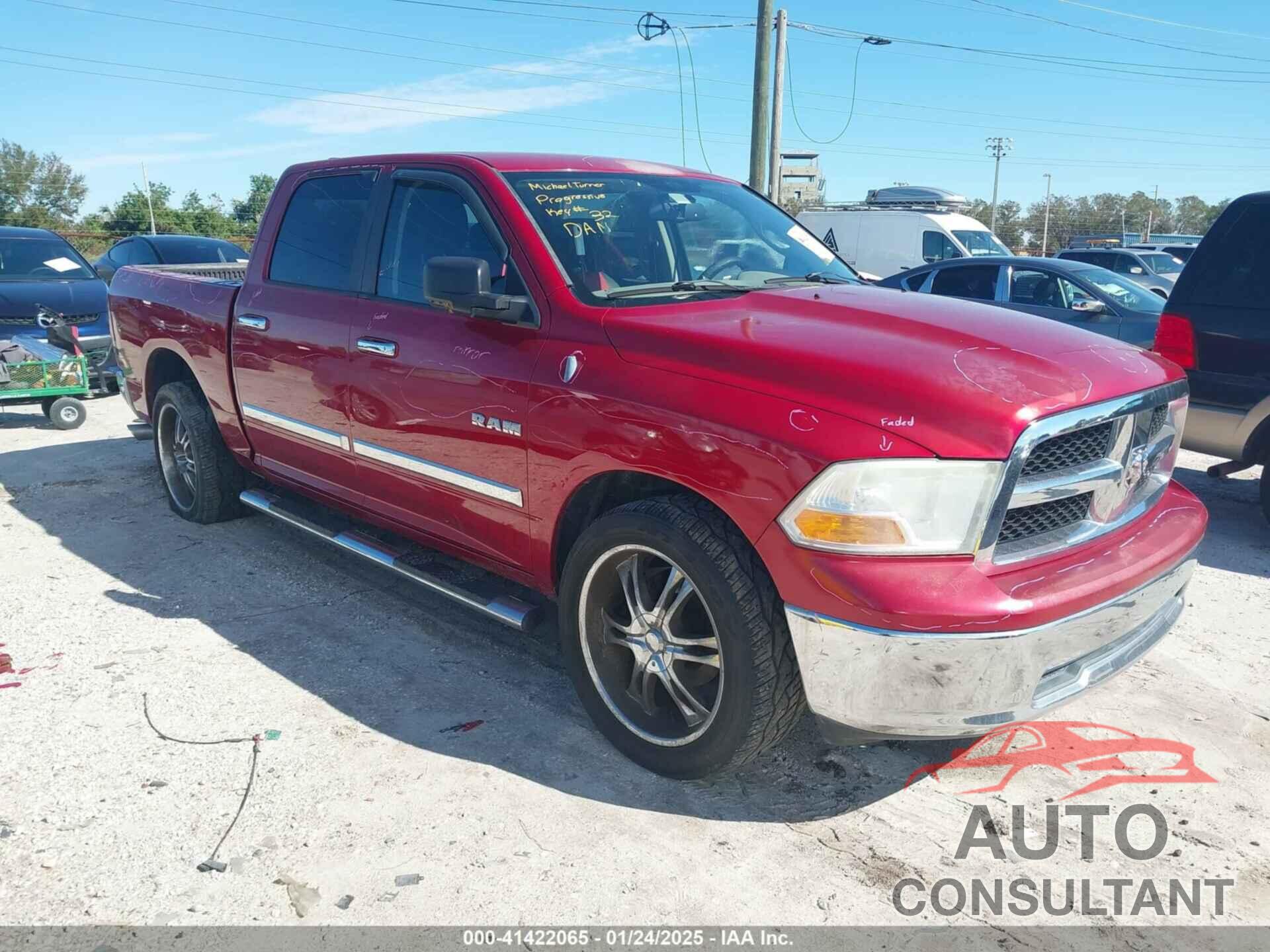 DODGE RAM 1500 2009 - 1D3HB13P89S769799