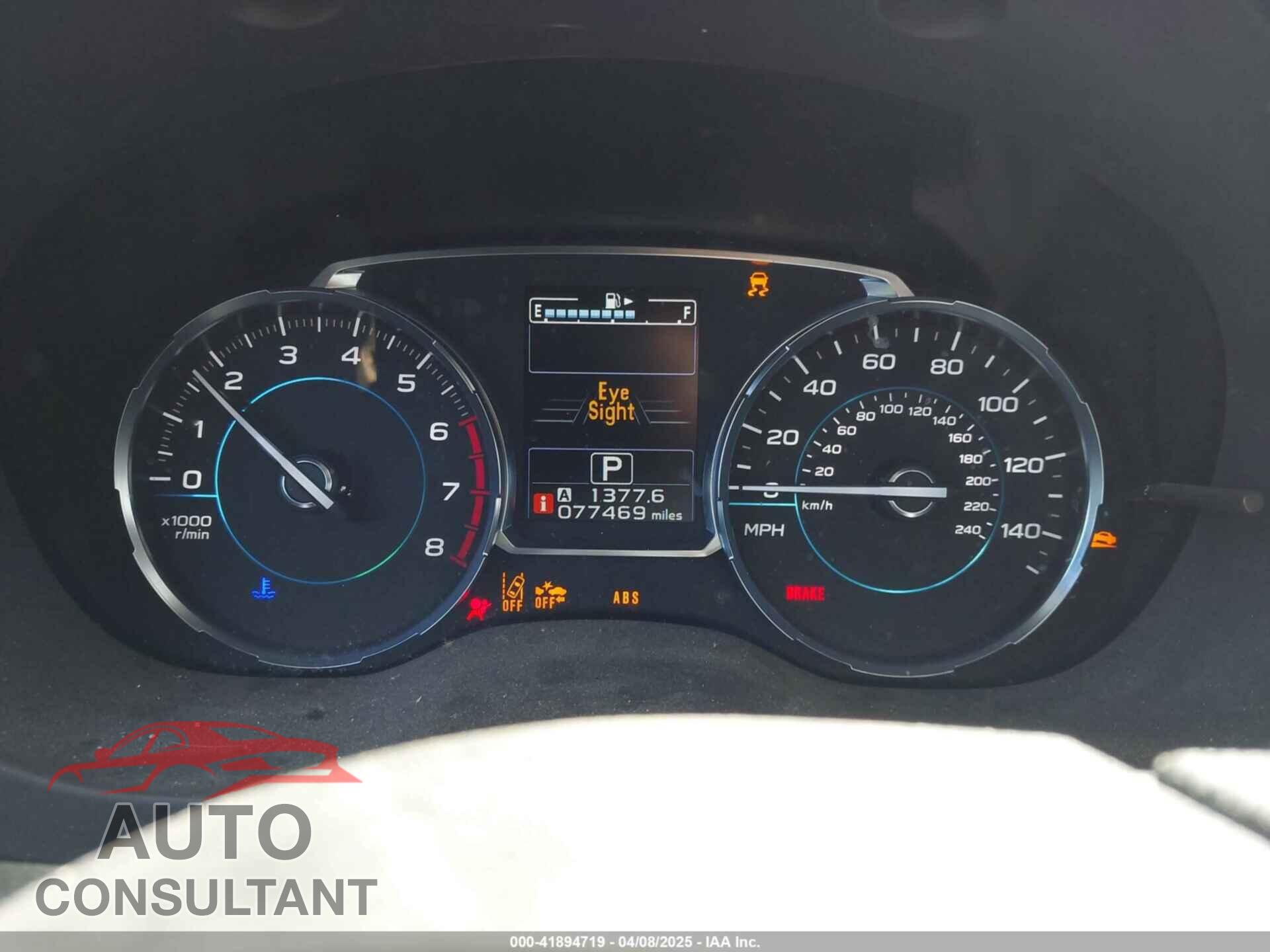 SUBARU FORESTER 2017 - JF2SJAGC4HH566799