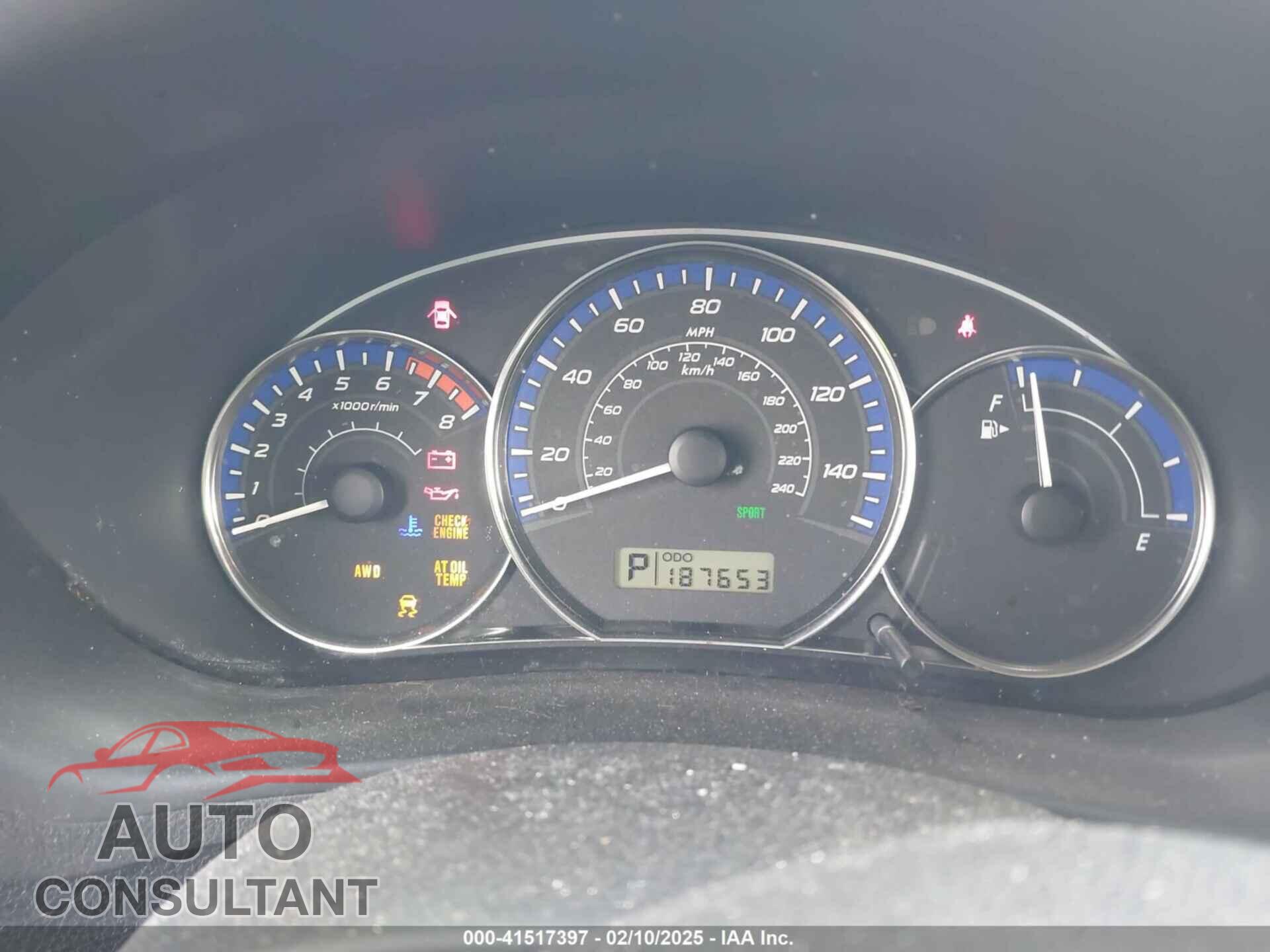 SUBARU FORESTER 2012 - JF2SHADC1CH414570