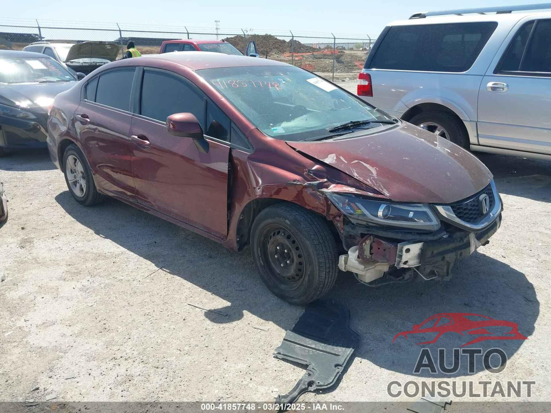 HONDA CIVIC 2013 - 2HGFB2F52DH568420