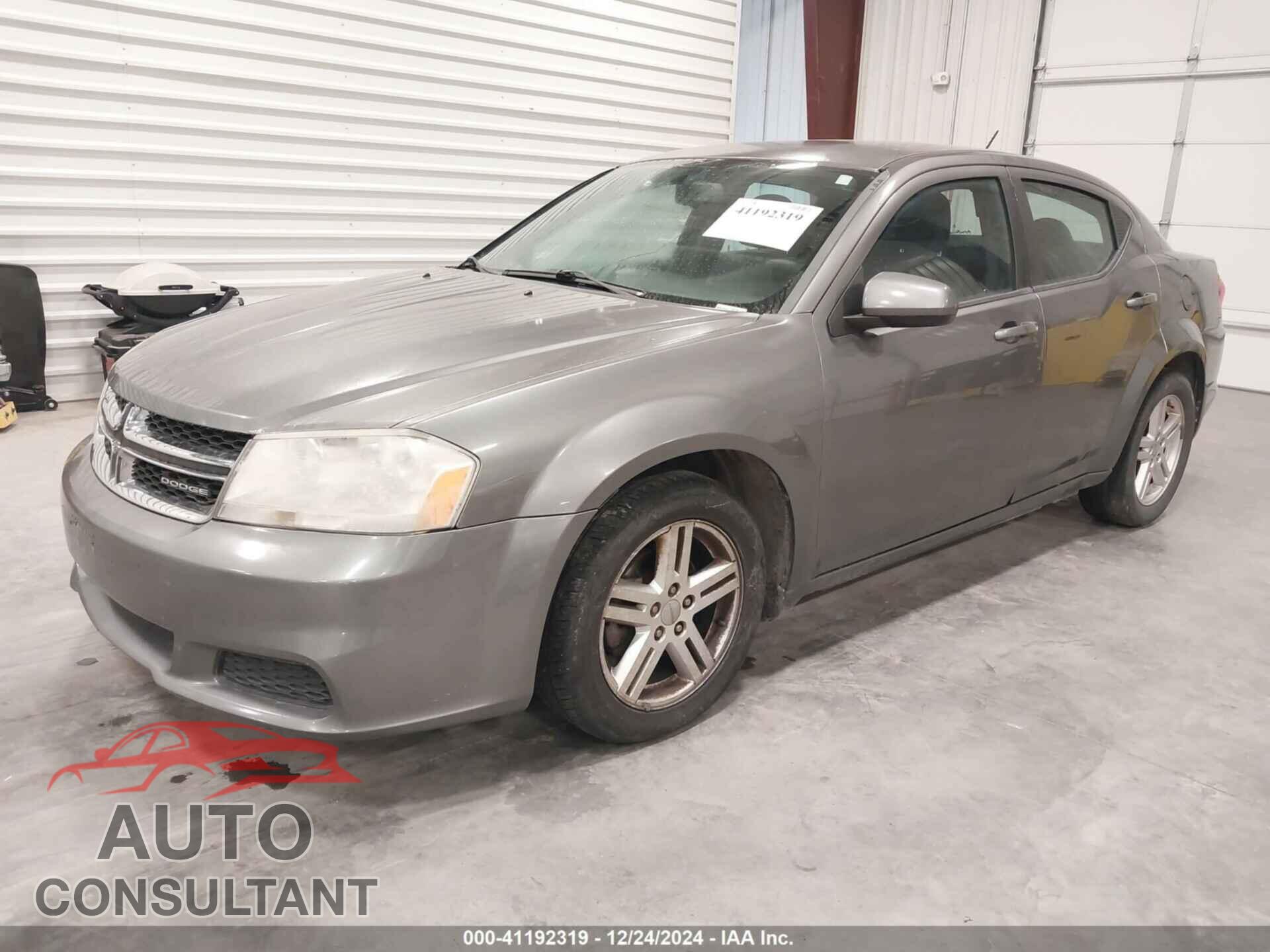 DODGE AVENGER 2012 - 1C3CDZCB2CN178054