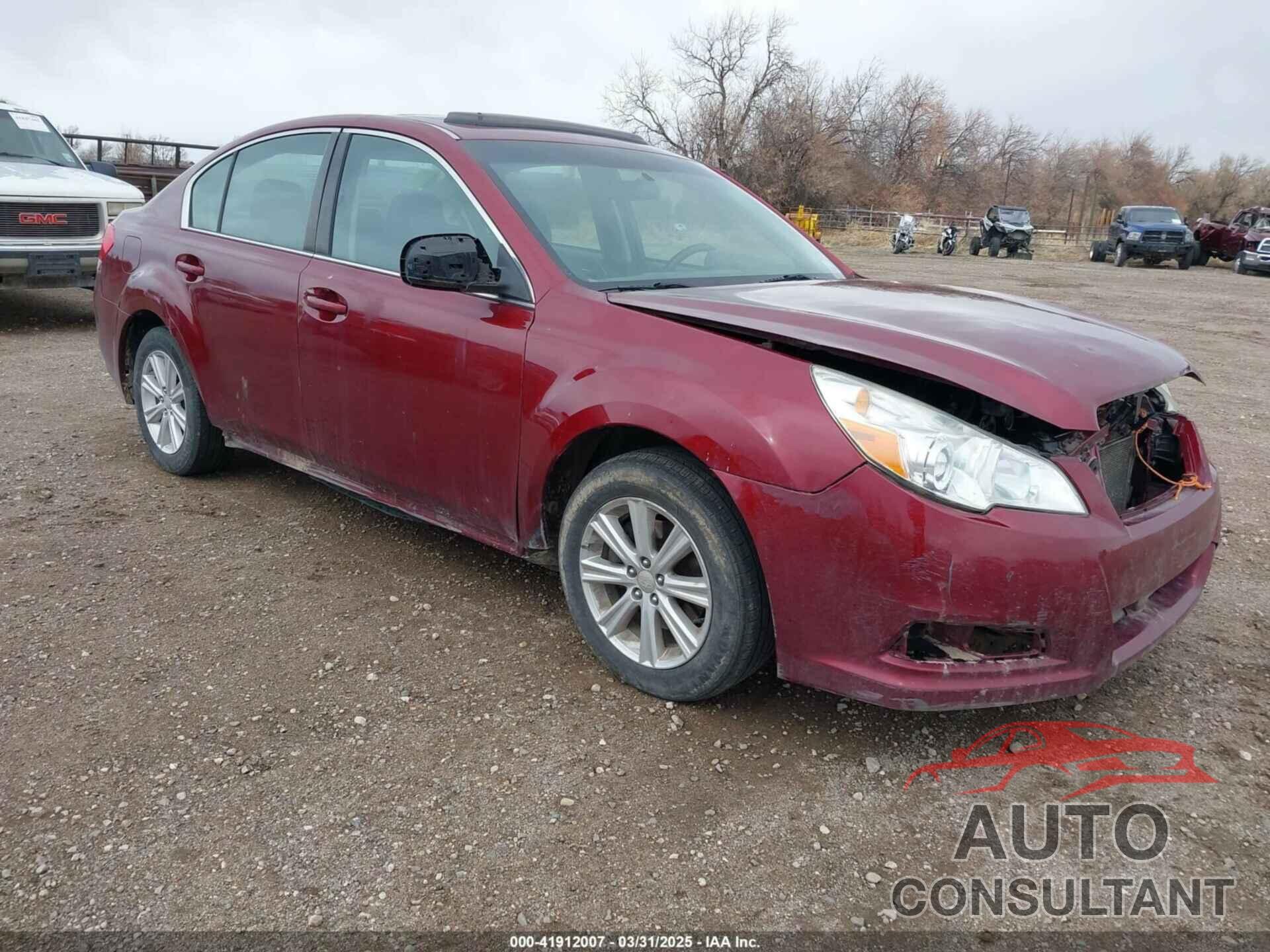 SUBARU LEGACY 2011 - 4S3BMBG67B3236195