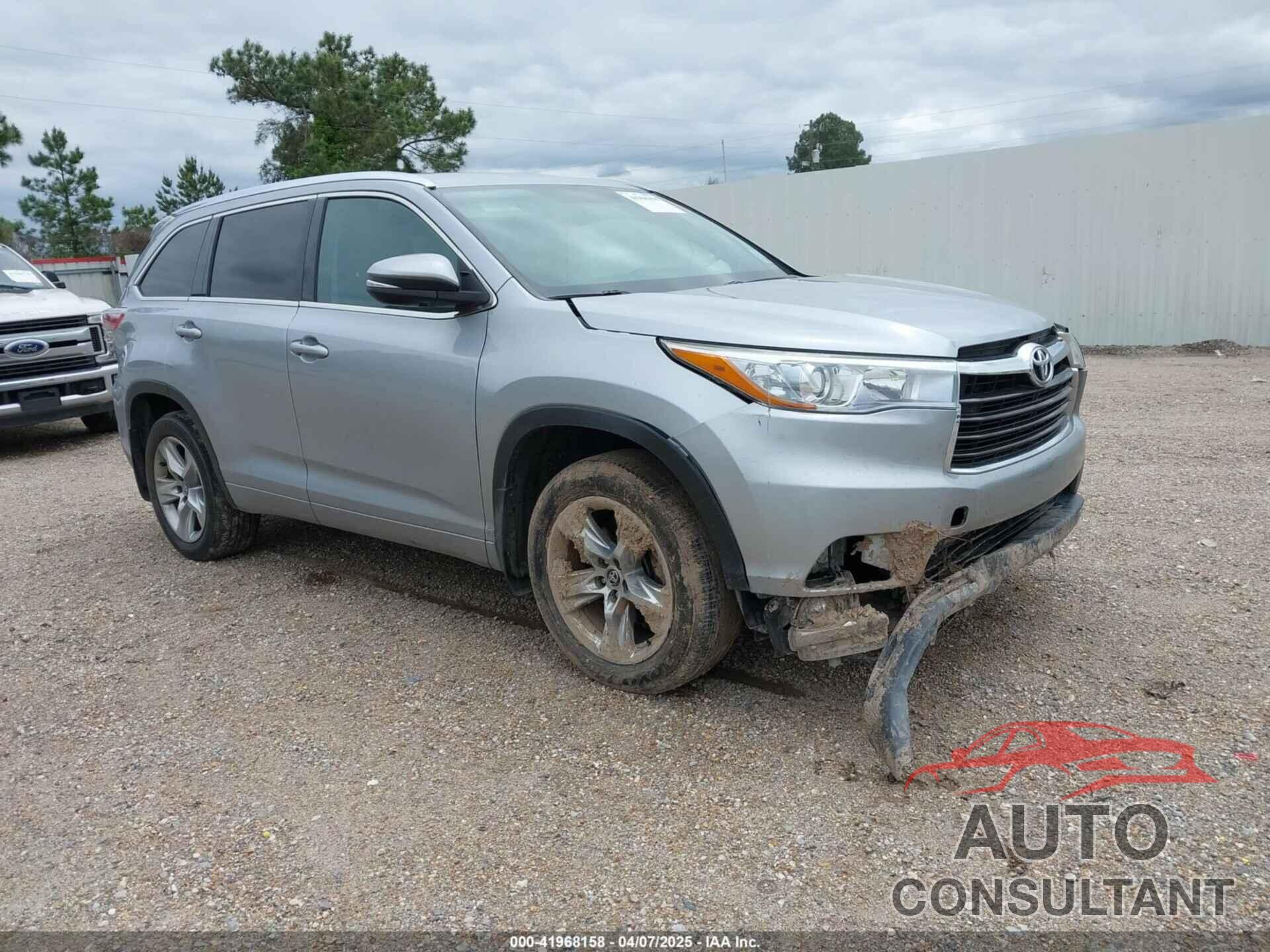 TOYOTA HIGHLANDER 2016 - 5TDYKRFH6GS122657