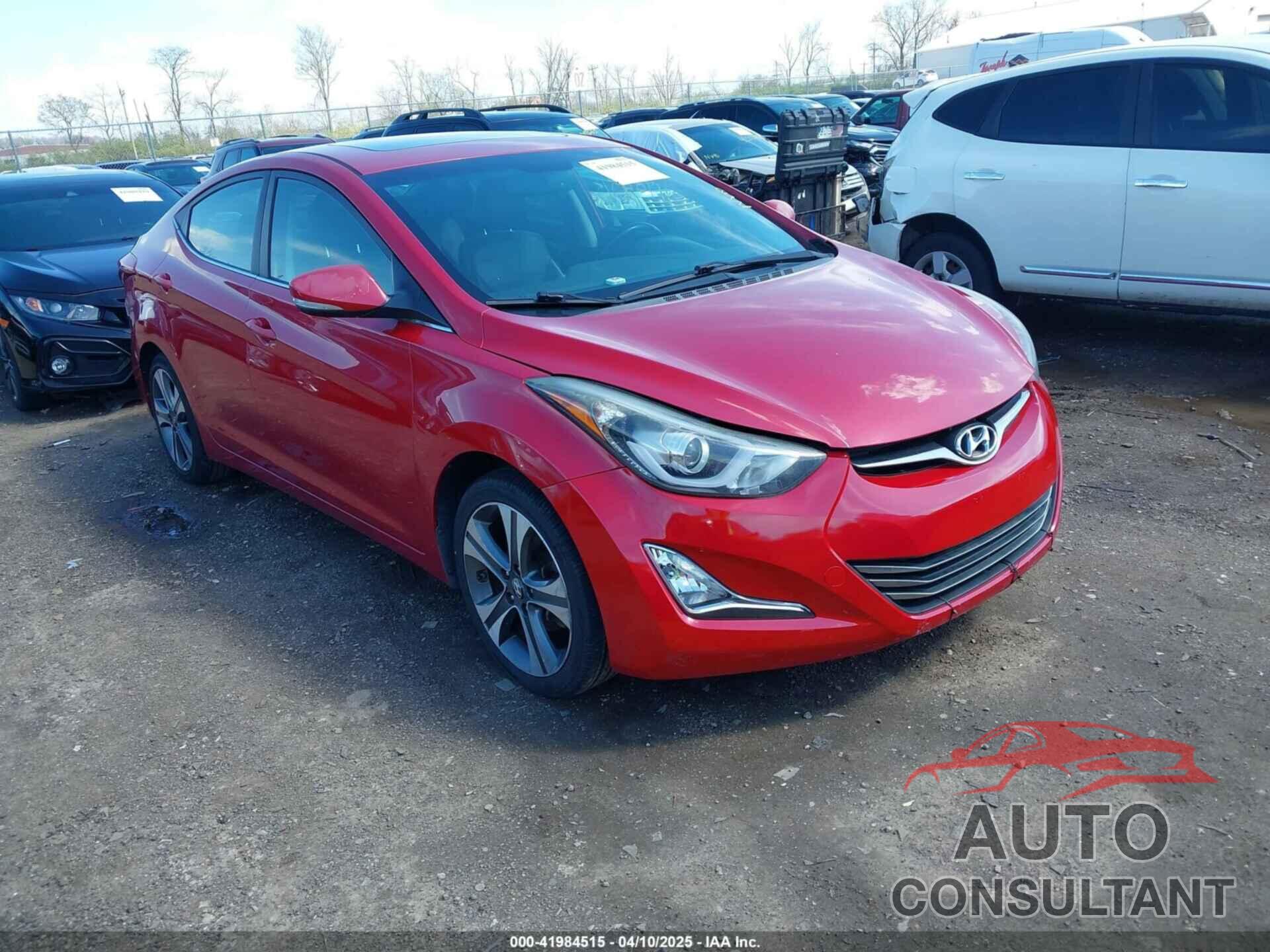 HYUNDAI ELANTRA 2014 - KMHDH4AH5EU177919
