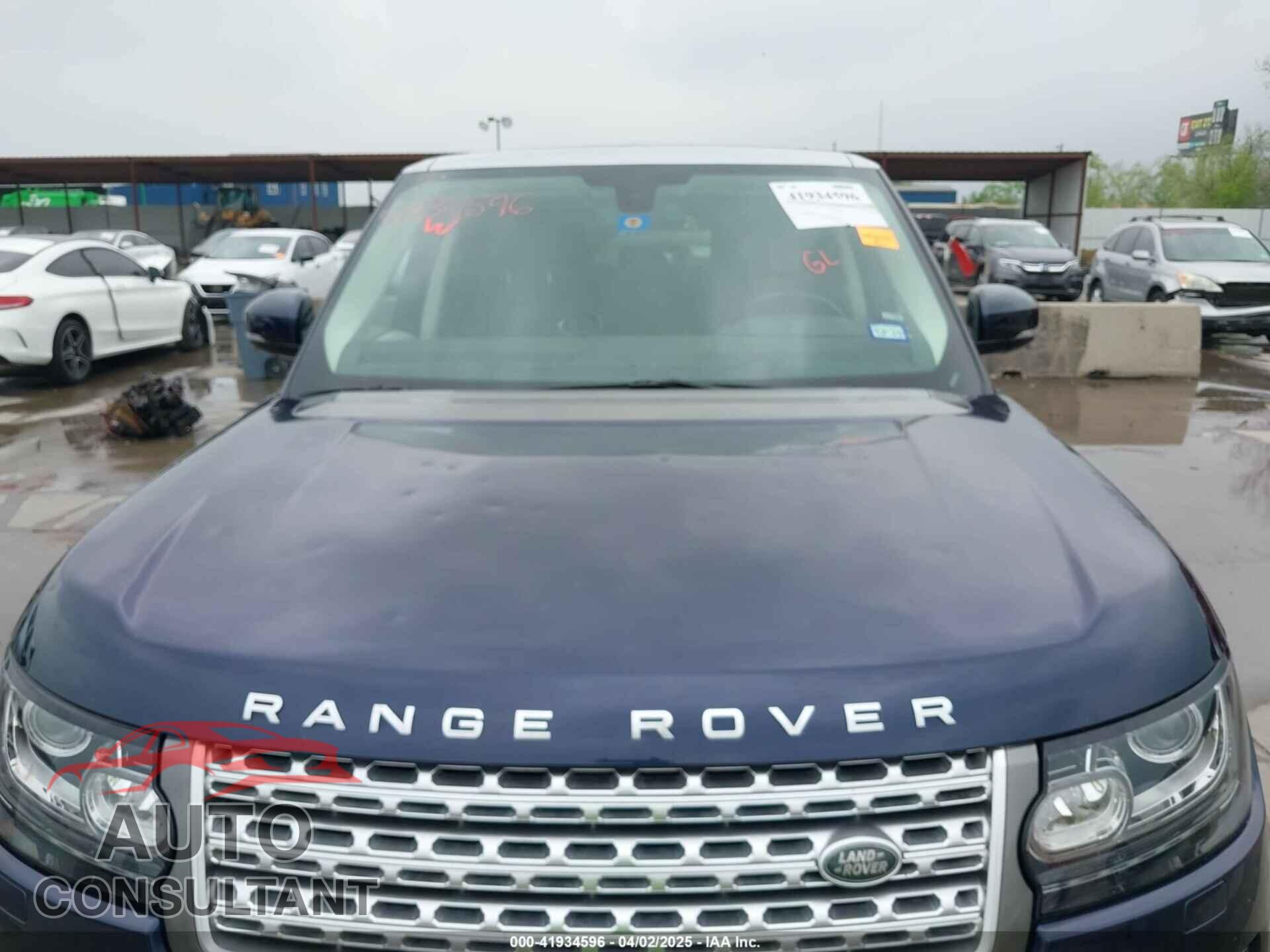 LAND ROVER RANGE ROVER 2015 - SALGS2TF6FA236457