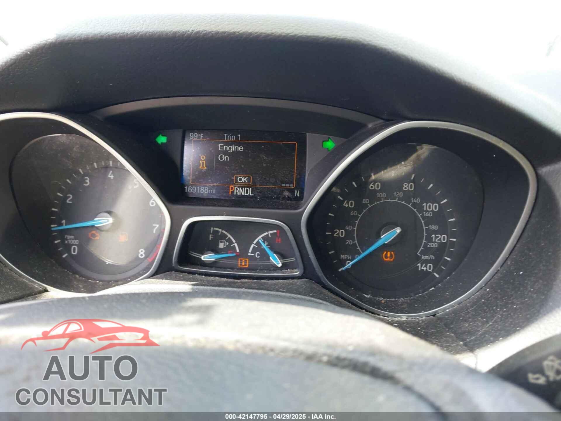 FORD FOCUS 2017 - 1FADP3F2XHL243371