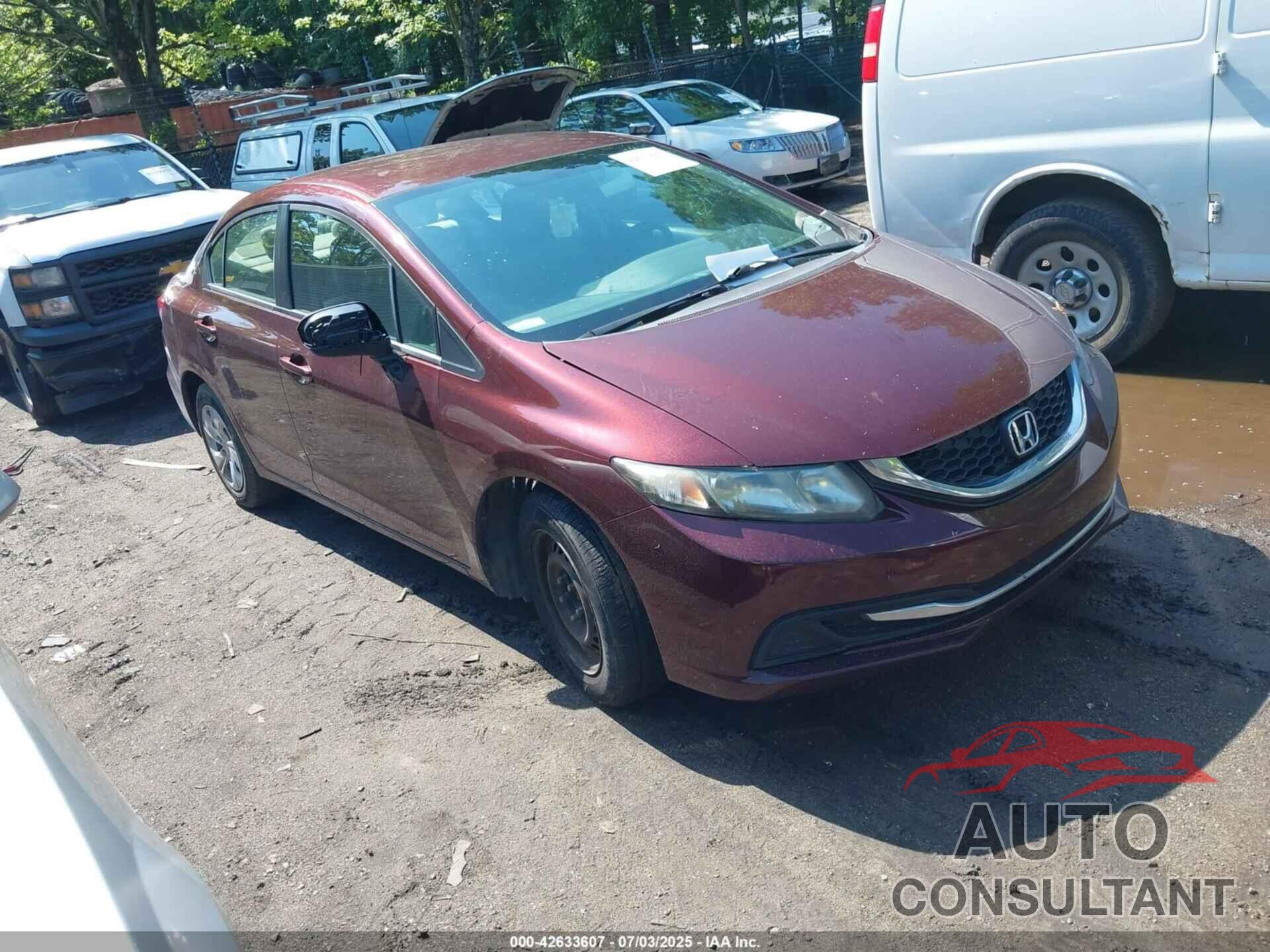 HONDA CIVIC 2014 - 19XFB2F57EE215859