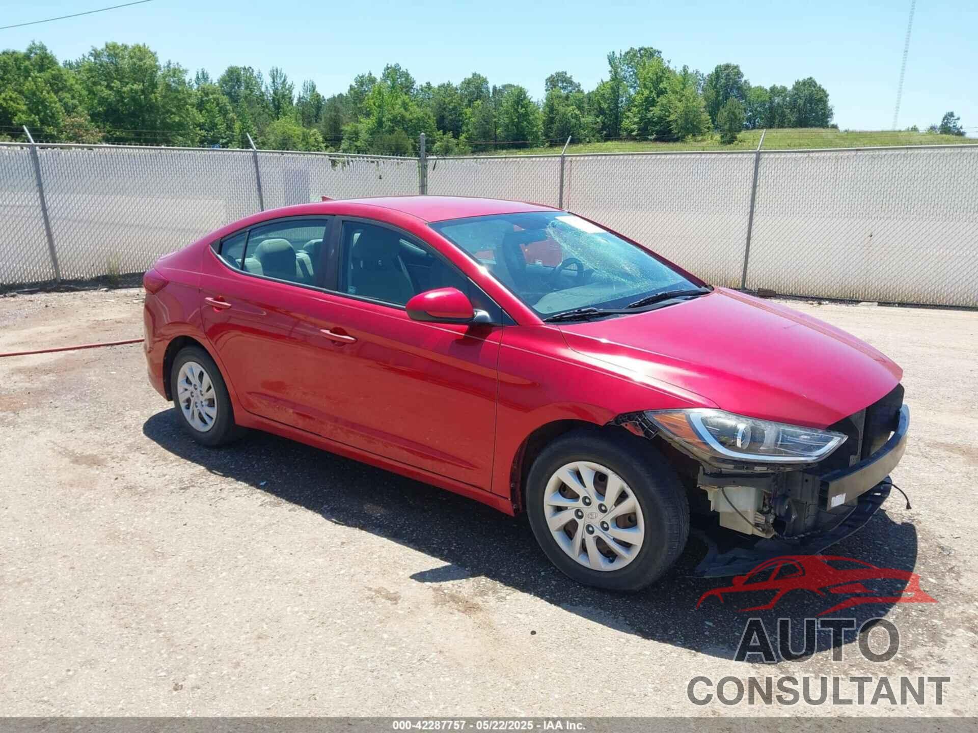 HYUNDAI ELANTRA 2017 - 5NPD74LF4HH076761