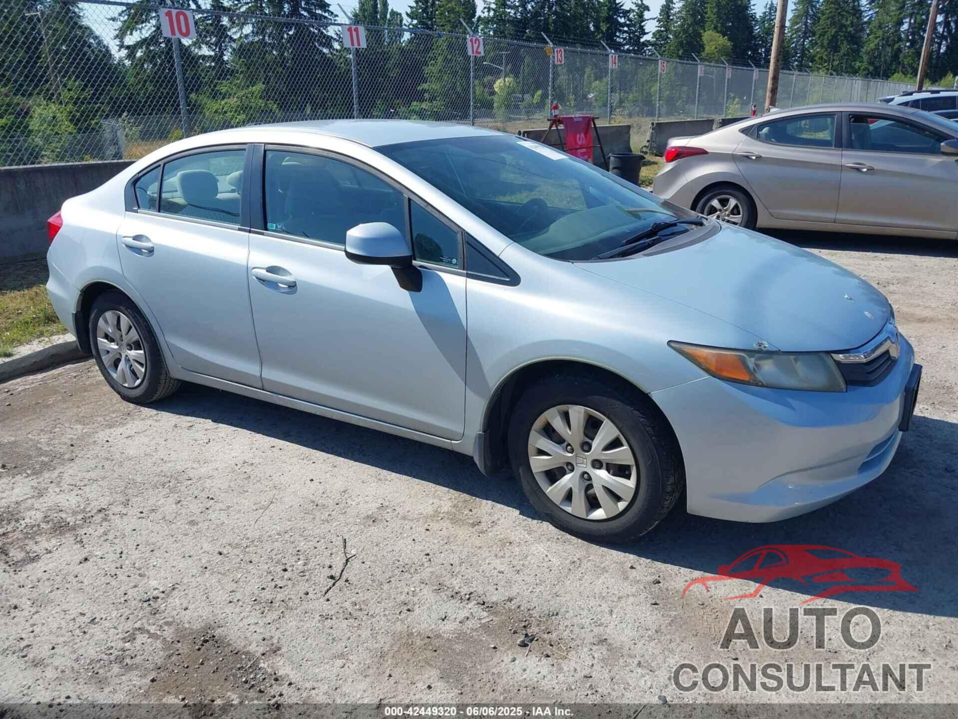 HONDA CIVIC 2012 - 19XFB2F58CE307494