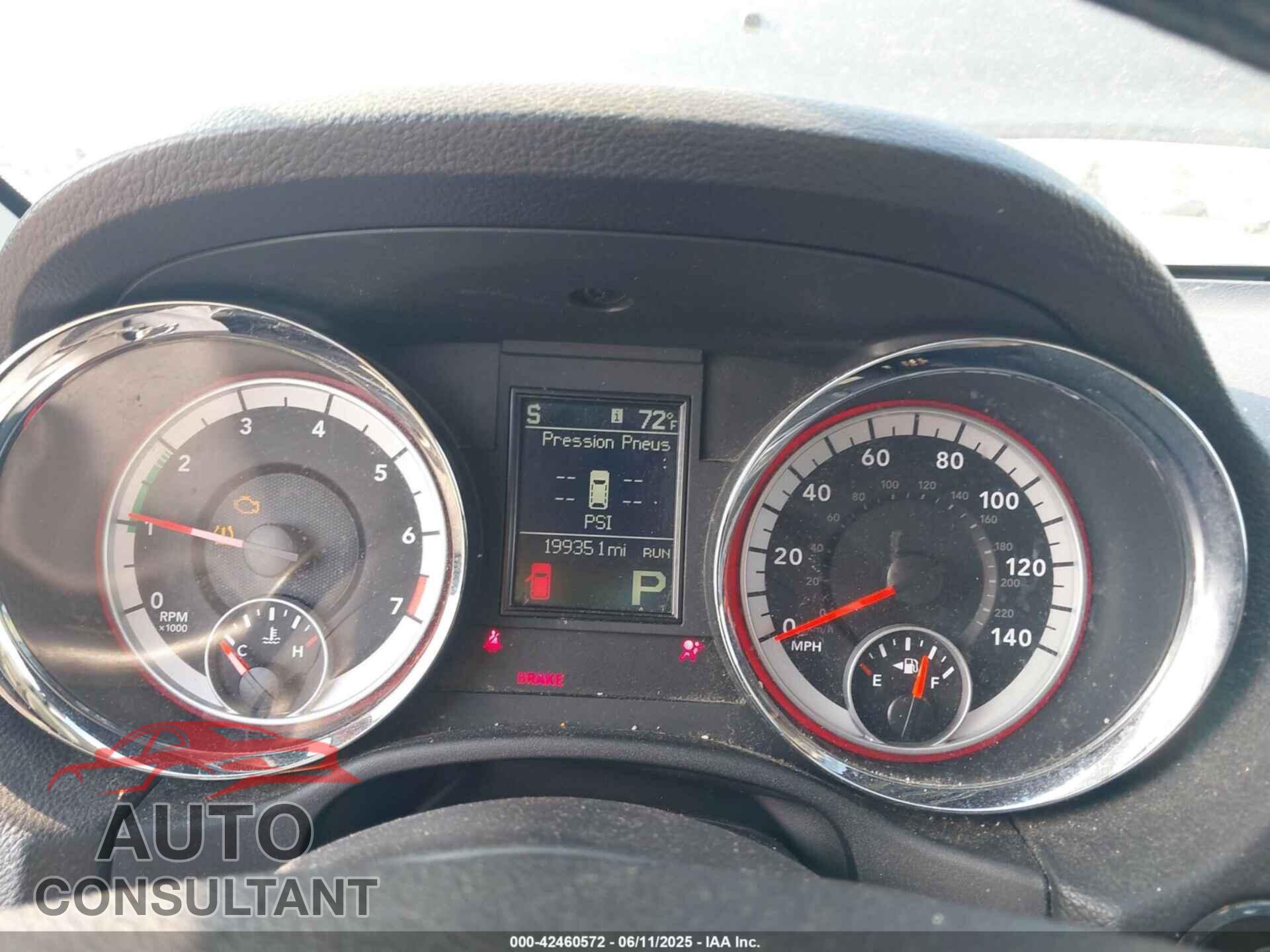 DODGE DURANGO 2011 - 1D4RE4GG4BC651705