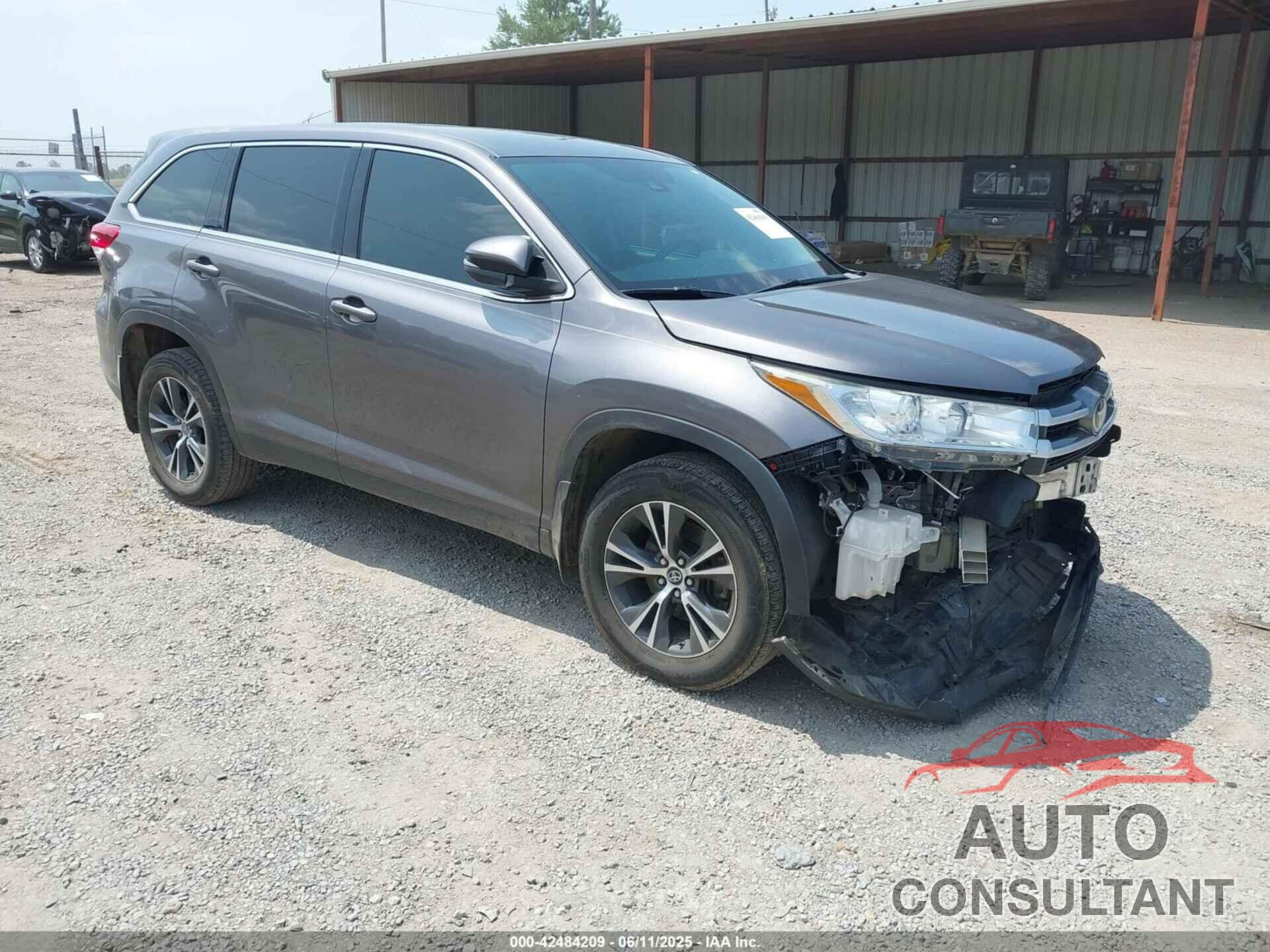 TOYOTA HIGHLANDER 2019 - 5TDZARFH9KS057030