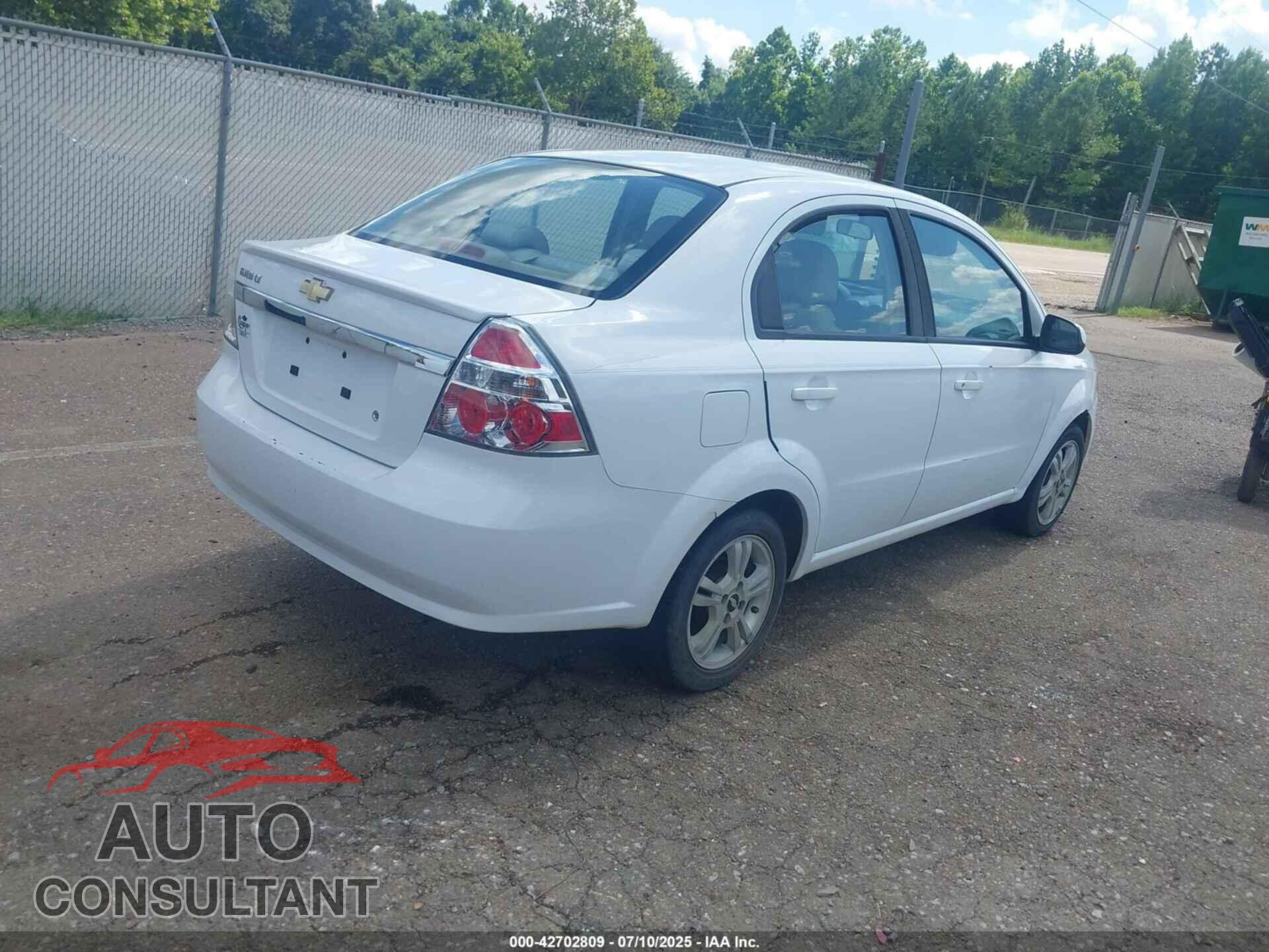 CHEVROLET AVEO 2011 - KL1TD5DE4BB146193