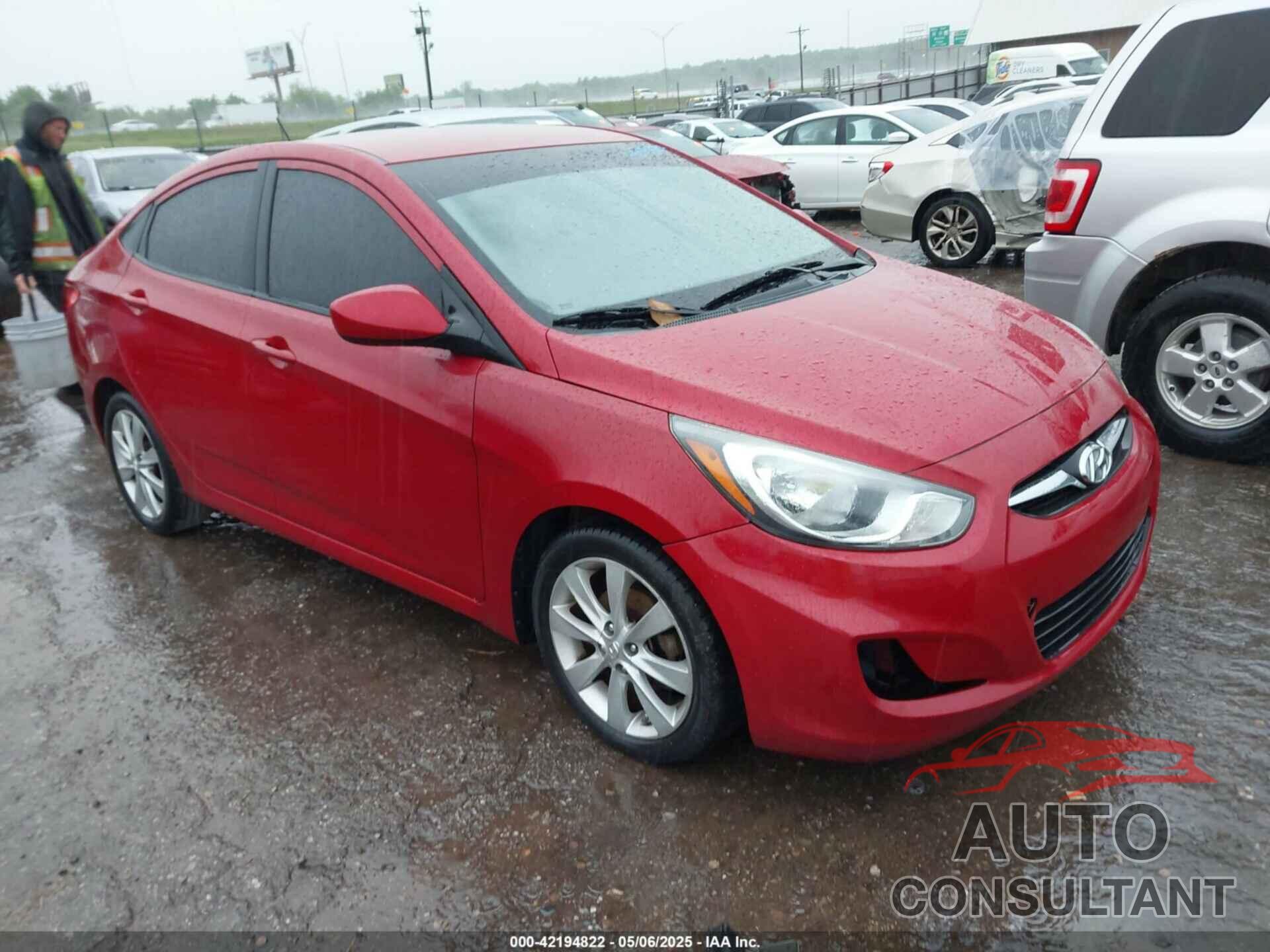HYUNDAI ACCENT 2013 - KMHCU4AE4DU490309