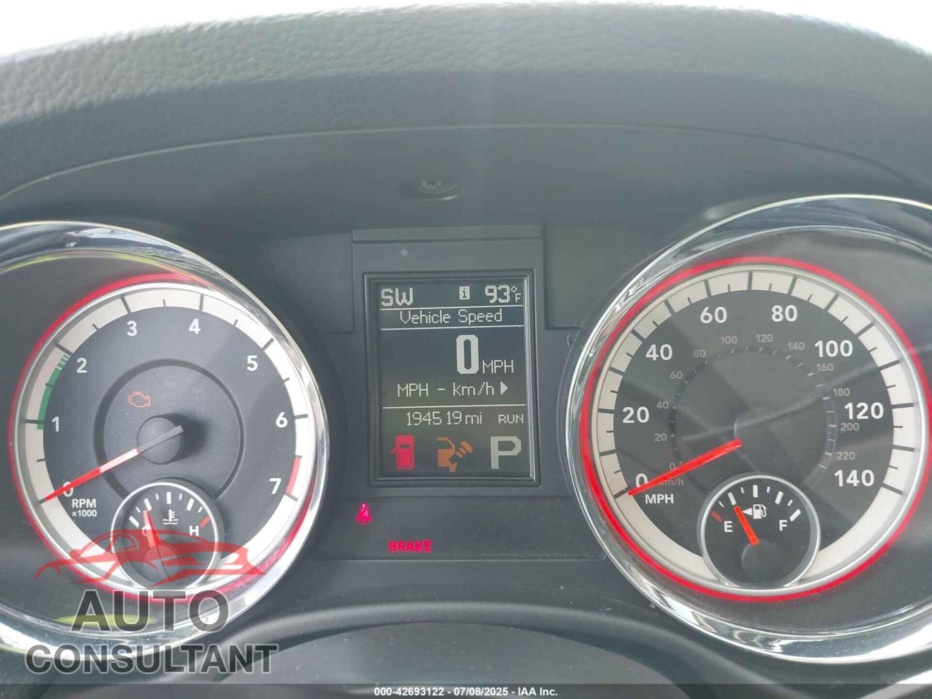 DODGE DURANGO 2013 - 1C4RDHAGXDC500144