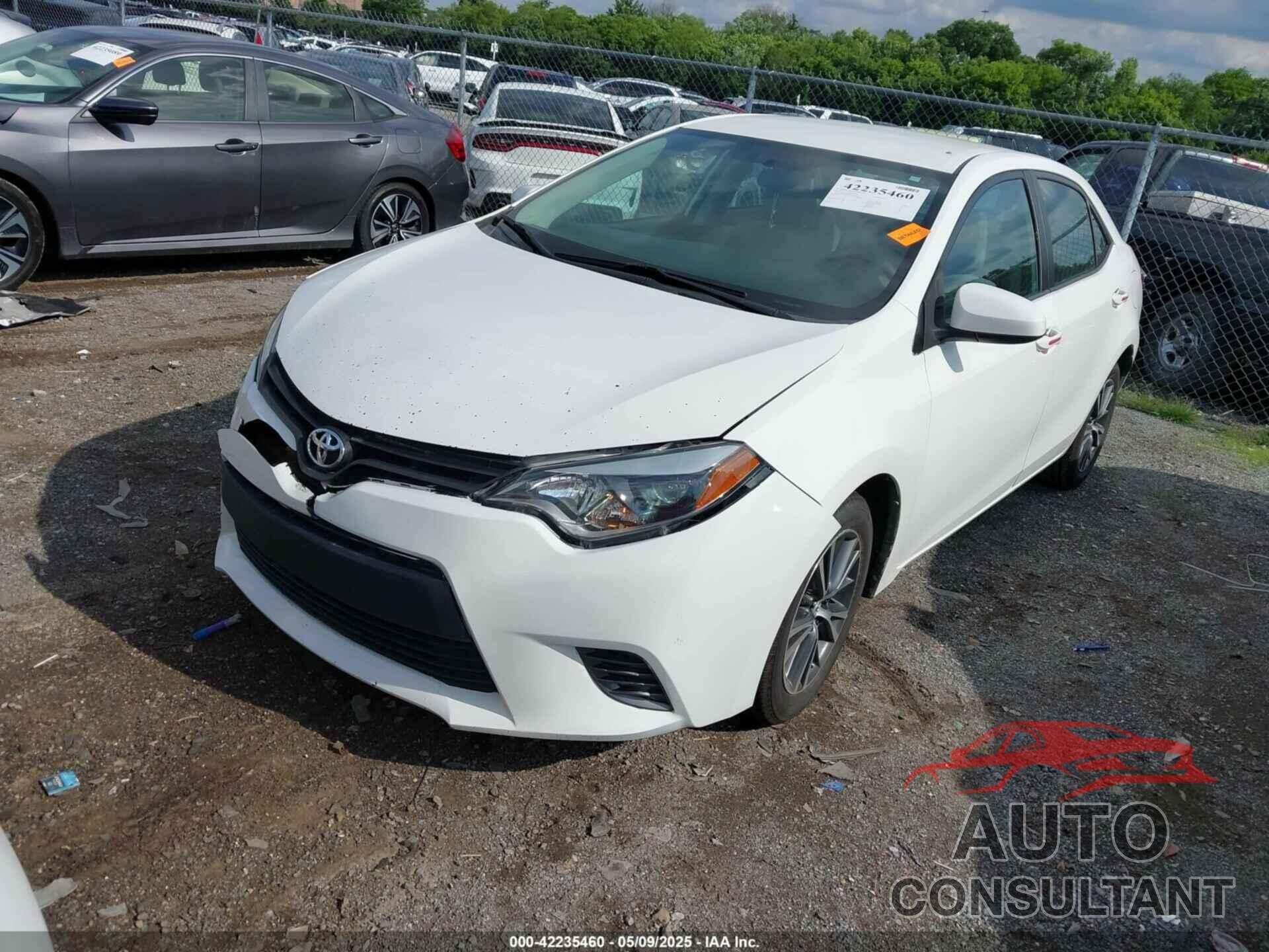 TOYOTA COROLLA 2016 - 2T1BURHE7GC570630