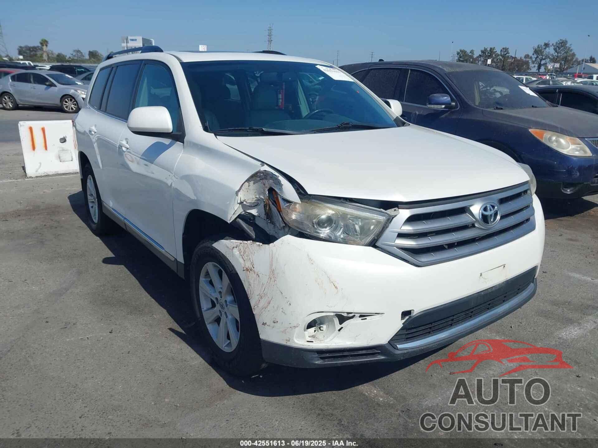 TOYOTA HIGHLANDER 2013 - 5TDZK3EH0DS120000